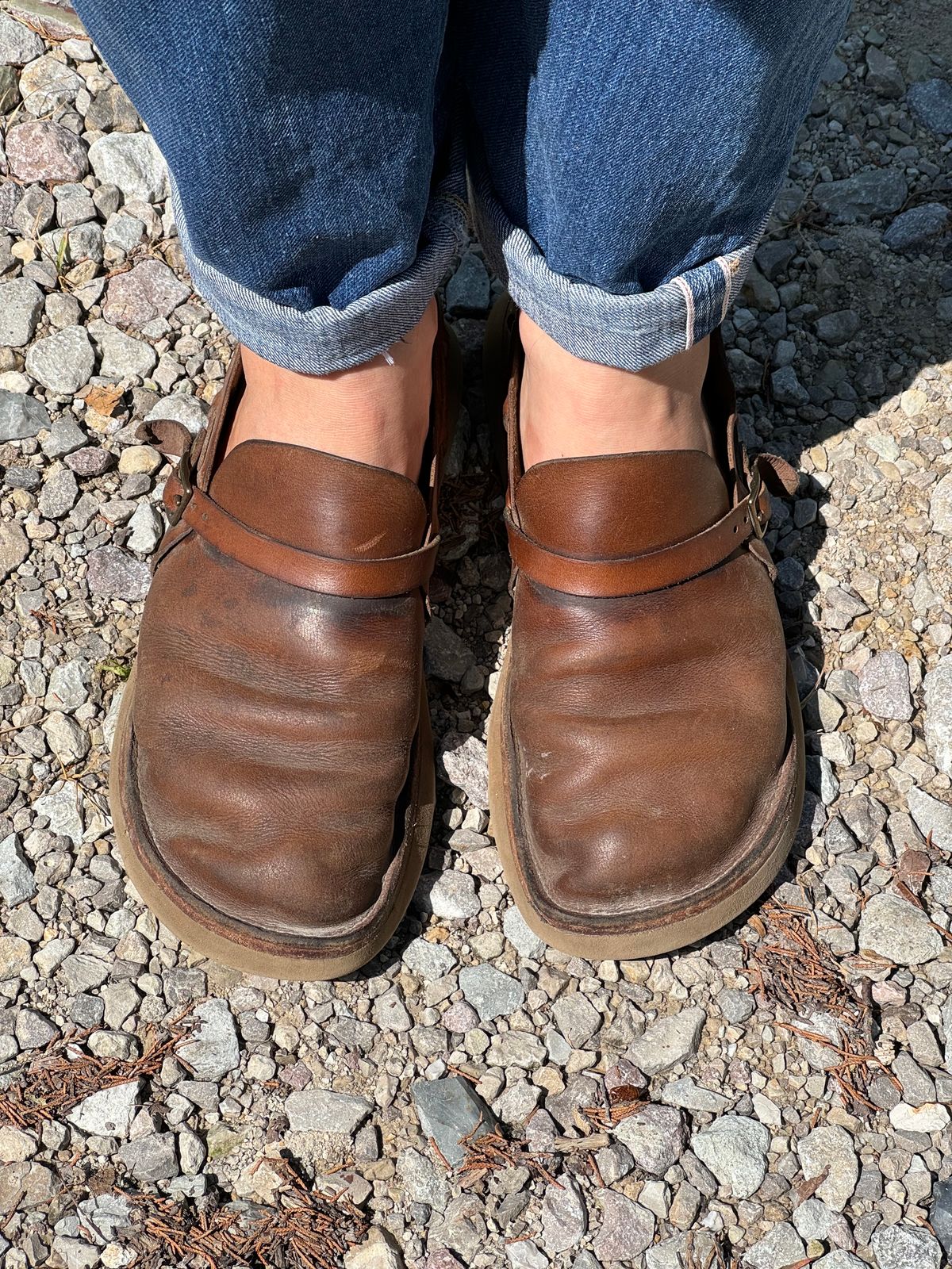 Photo by missouridenimdad on July 18, 2024 of the Oak Street Bootmakers Country Loafer in Horween Natural Chromexcel.