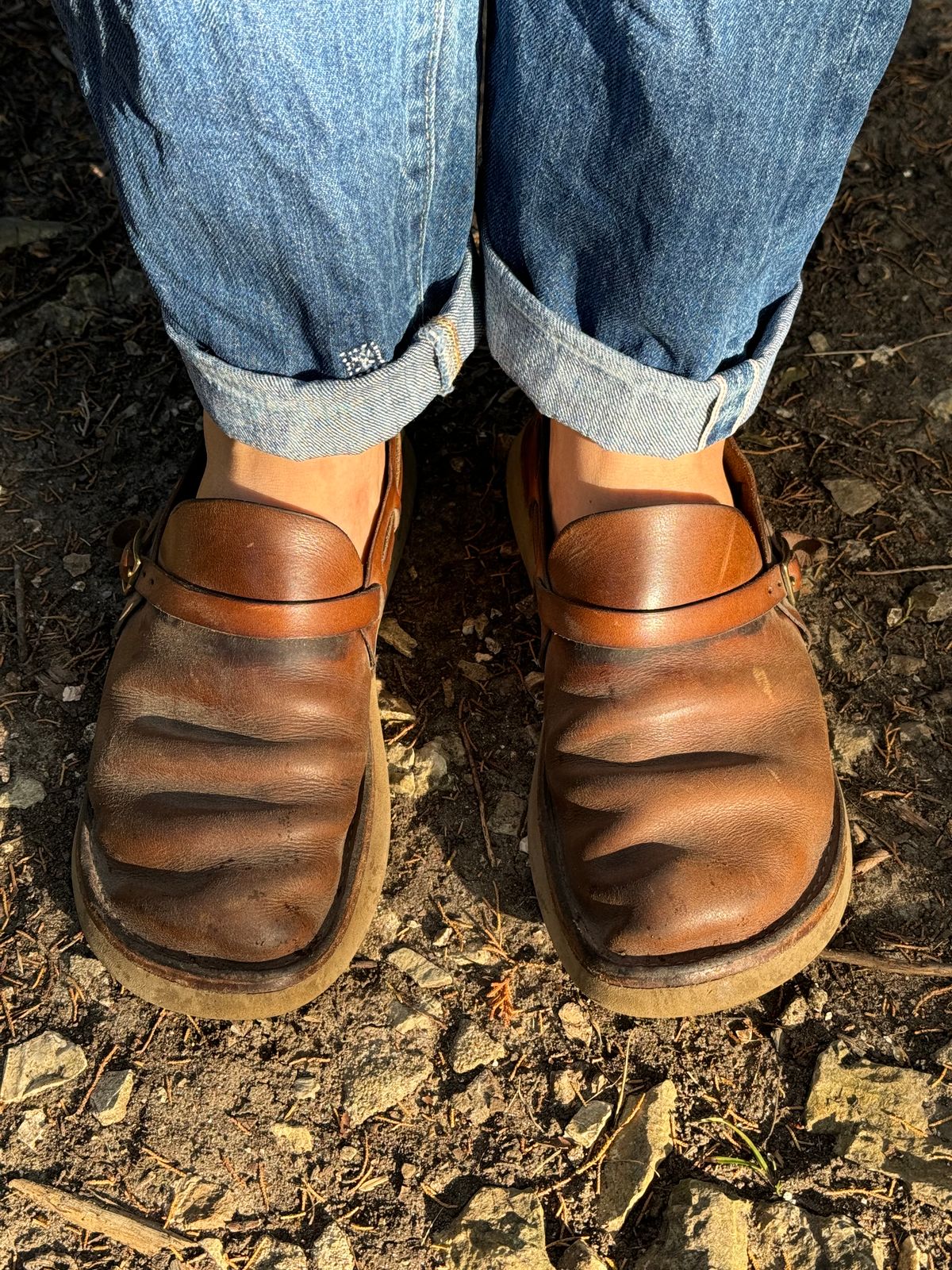 Photo by missouridenimdad on July 31, 2024 of the Oak Street Bootmakers Country Loafer in Horween Natural Chromexcel.