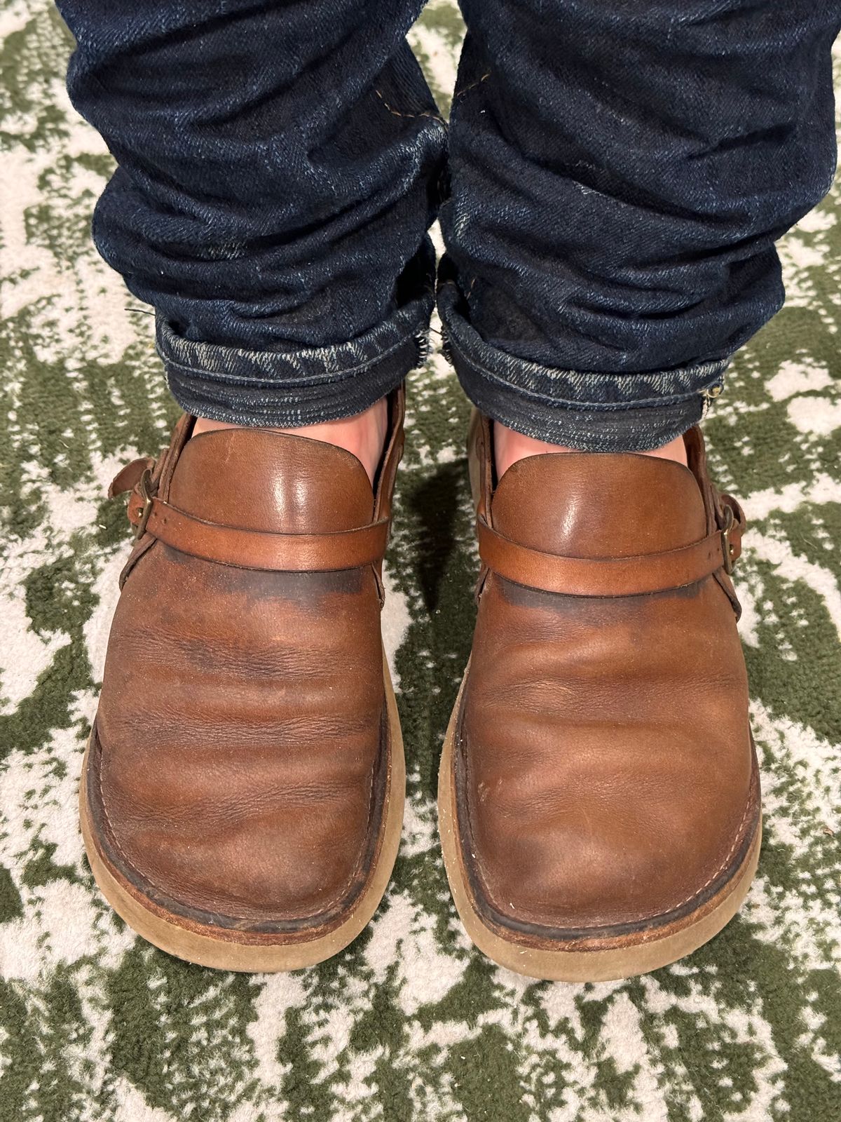 Photo by missouridenimdad on July 6, 2024 of the Oak Street Bootmakers Country Loafer in Horween Natural Chromexcel.