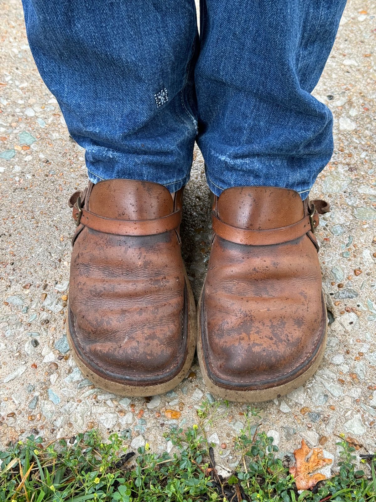 Photo by missouridenimdad on July 8, 2024 of the Oak Street Bootmakers Country Loafer in Horween Natural Chromexcel.