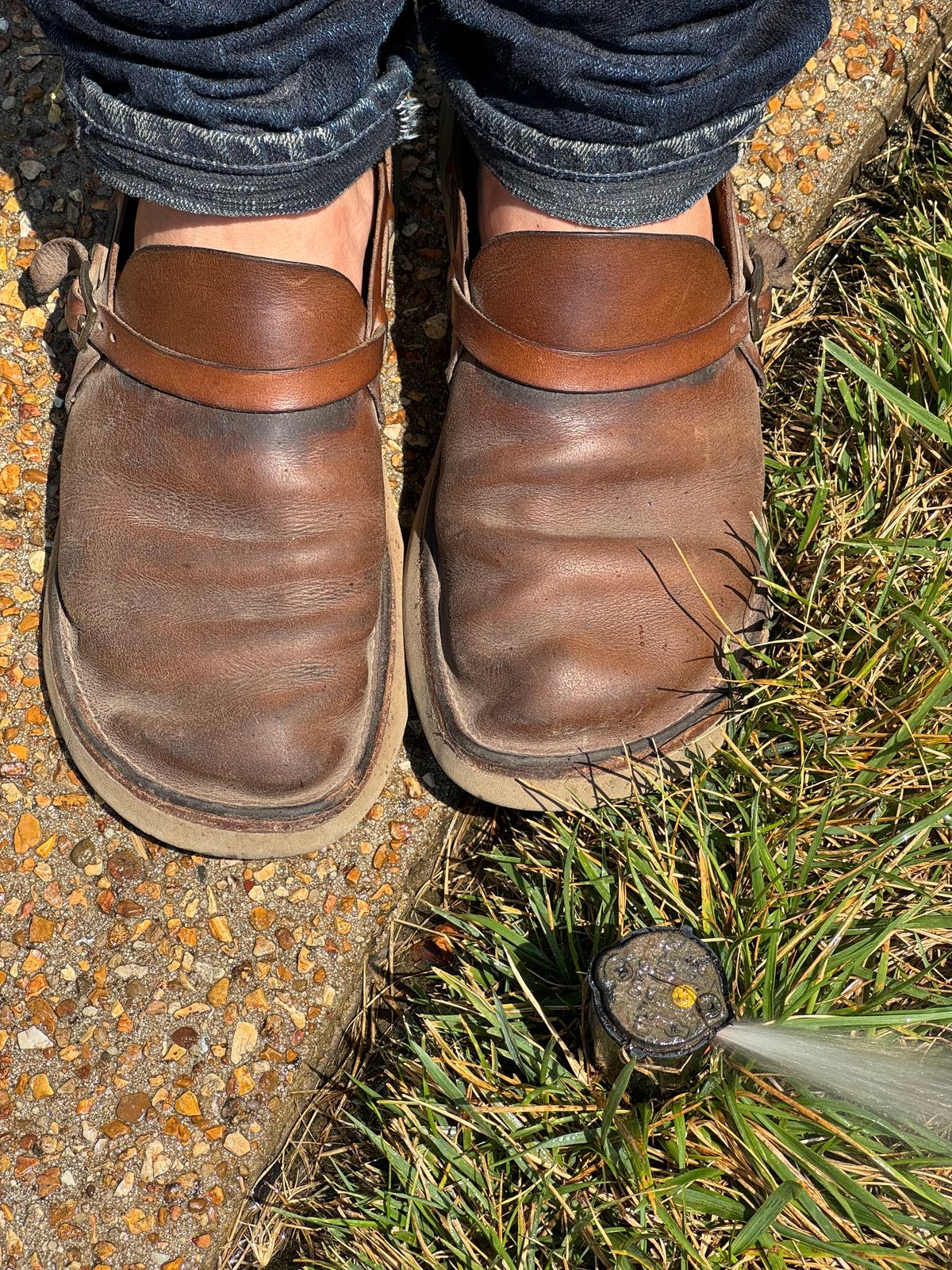 Photo by missouridenimdad on August 3, 2024 of the Oak Street Bootmakers Country Loafer in Horween Natural Chromexcel.