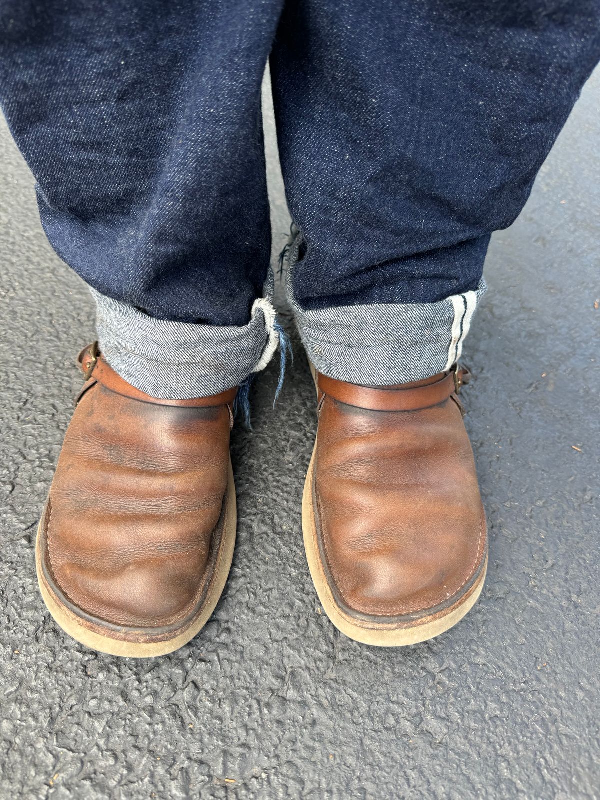 Photo by missouridenimdad on September 2, 2024 of the Oak Street Bootmakers Country Loafer in Horween Natural Chromexcel.