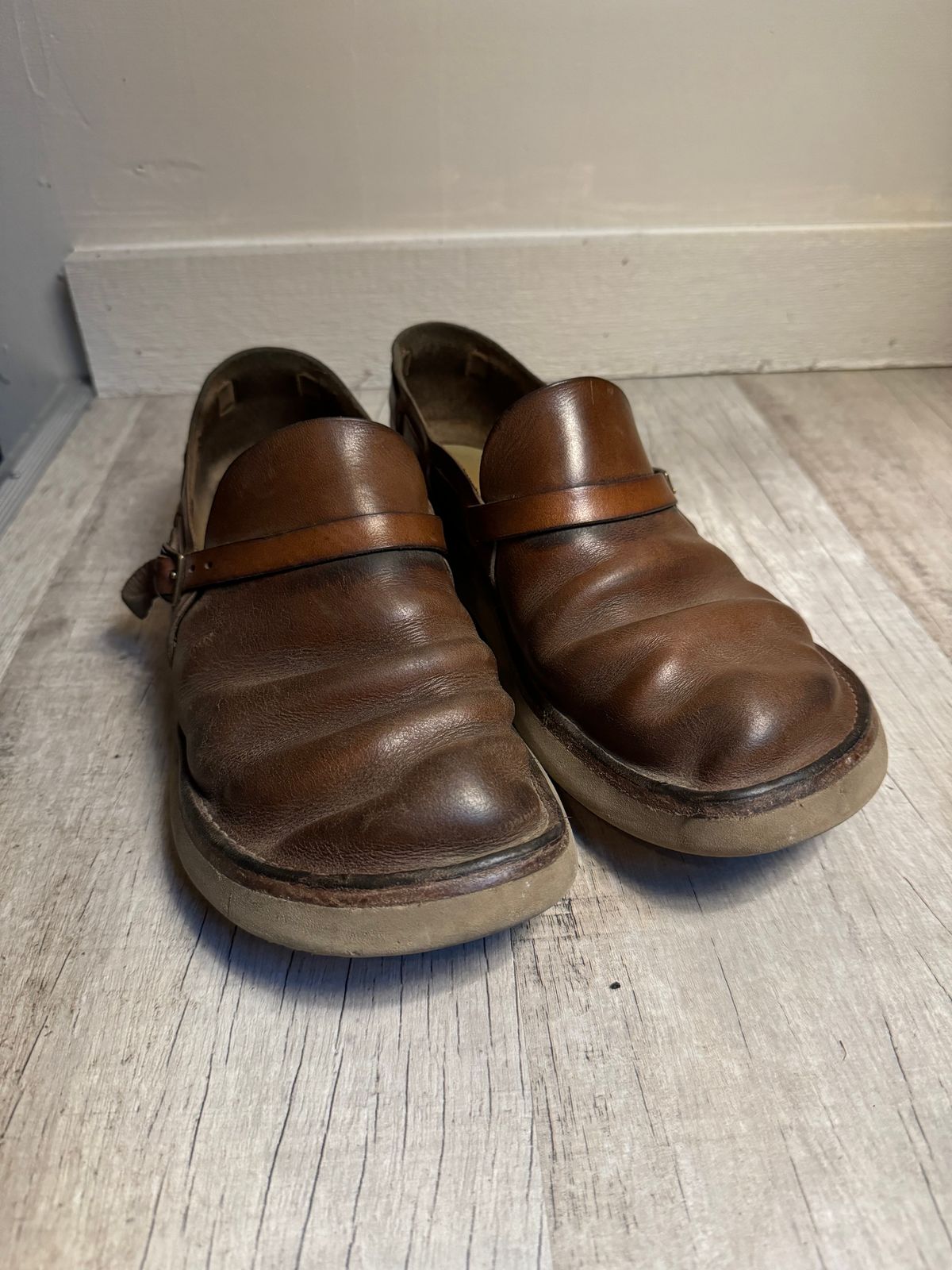 Photo by missouridenimdad on August 11, 2024 of the Oak Street Bootmakers Country Loafer in Horween Natural Chromexcel.