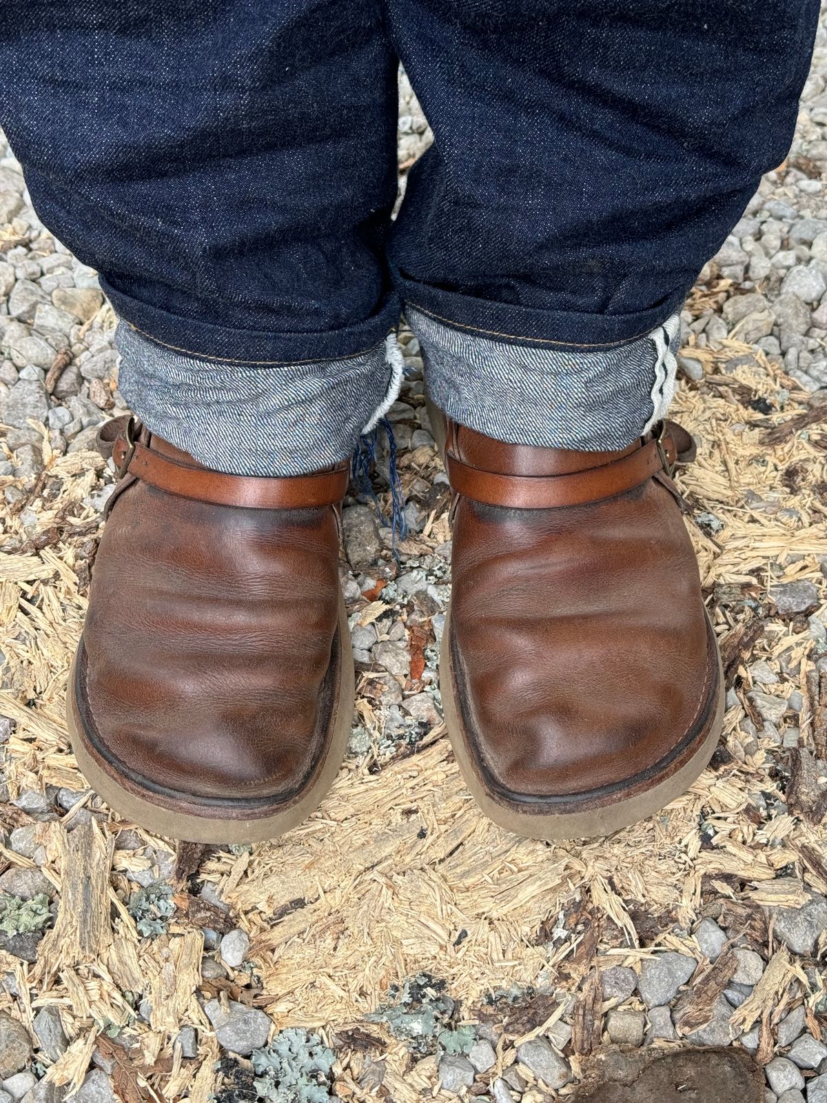 Photo by missouridenimdad on August 11, 2024 of the Oak Street Bootmakers Country Loafer in Horween Natural Chromexcel.