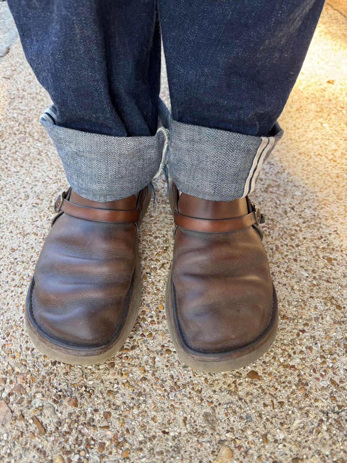 Photo by missouridenimdad on November 1, 2024 of the Oak Street Bootmakers Country Loafer in Horween Natural Chromexcel.