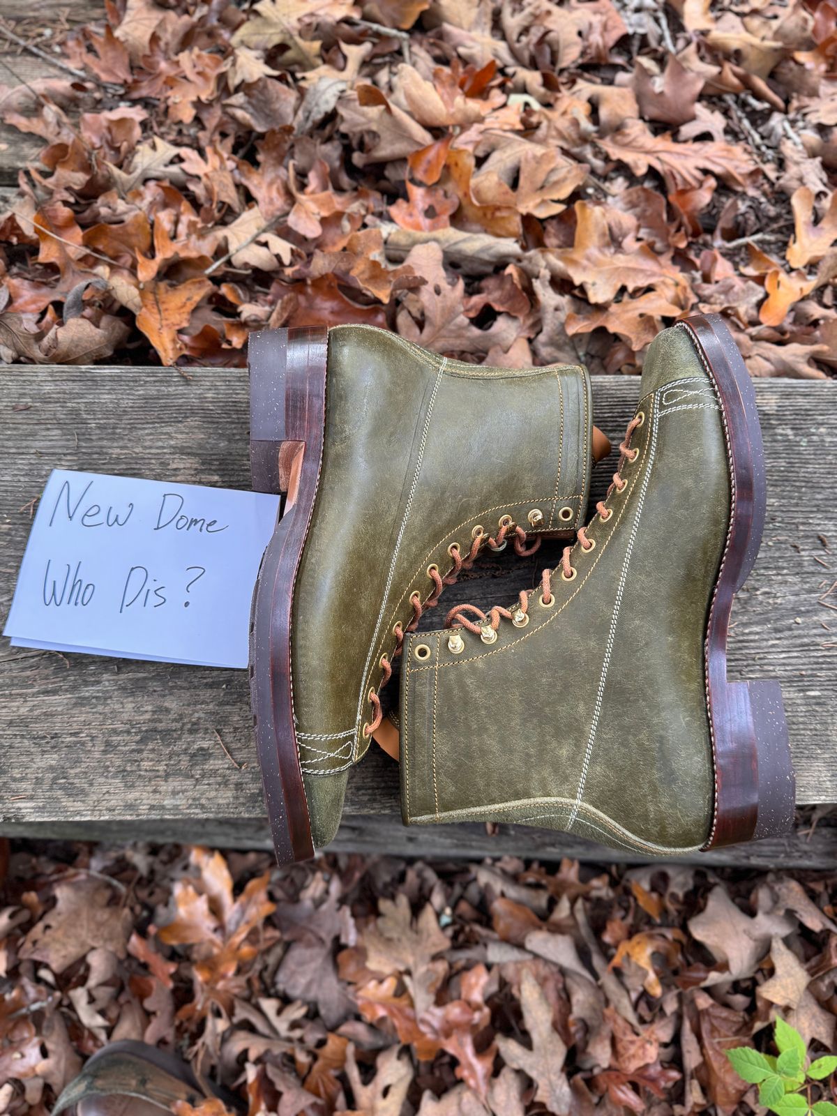 Photo by missouridenimdad on October 1, 2025 of the Fortis Boots Harker Leather GMTO Wukong Monkey Boot in Badalassi Carlo Oliva Pueblo.