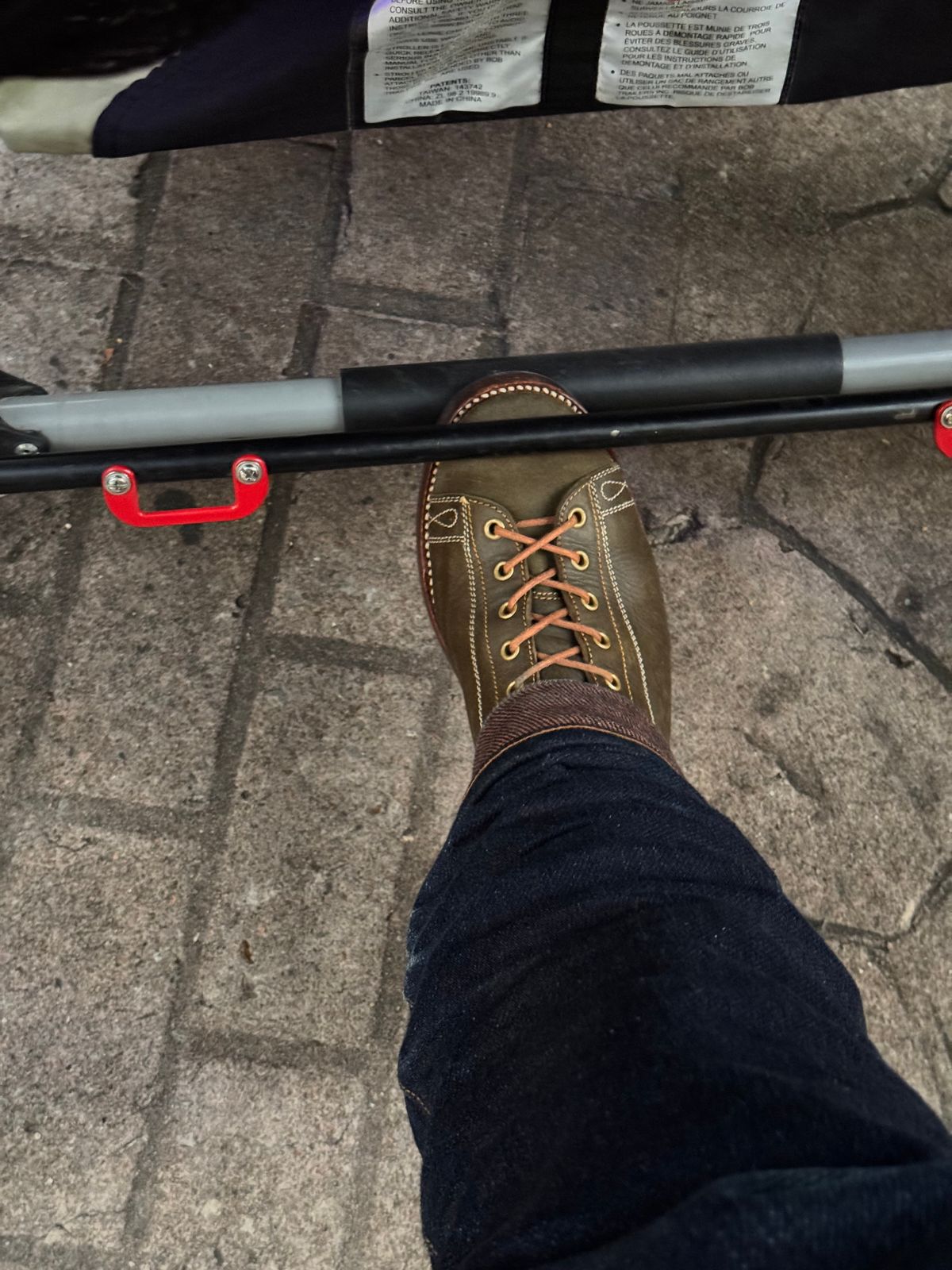 Photo by missouridenimdad on October 5, 2025 of the Fortis Boots Harker Leather GMTO Wukong Monkey Boot in Badalassi Carlo Oliva Pueblo.