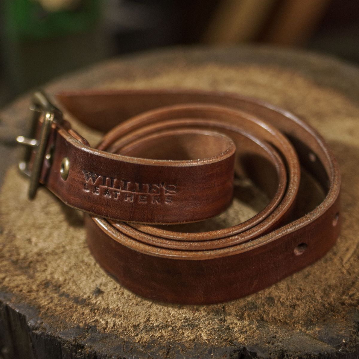 Photo by mjig76 on December 1, 2025 of the Willie's Handmade Boots Señor Belt in Unknown Natural Veg Tan.