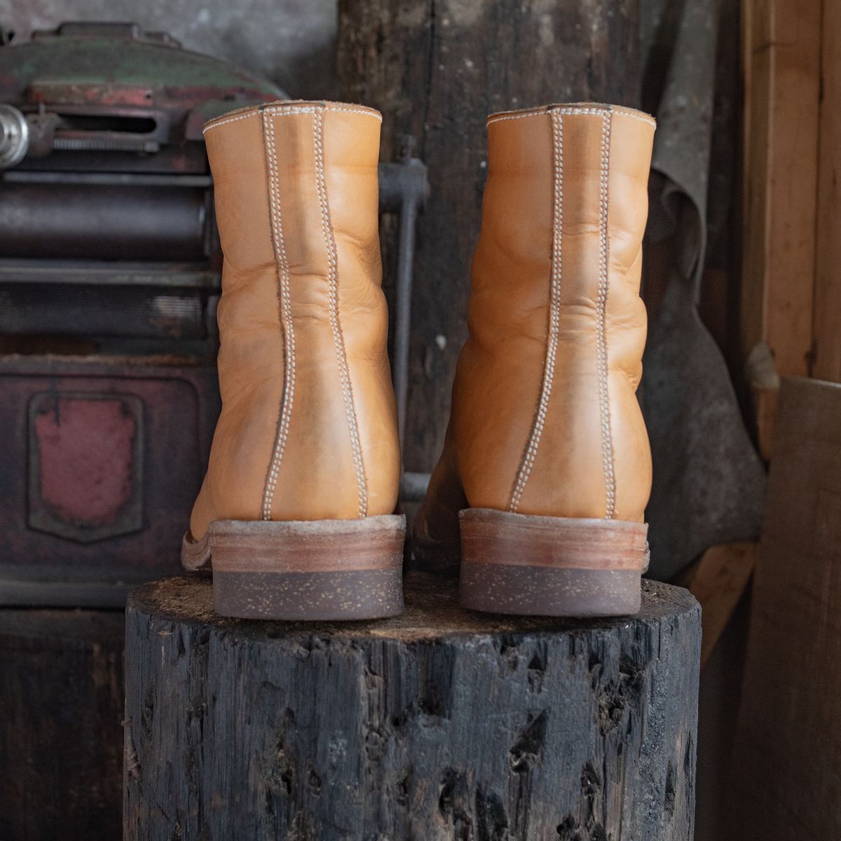 Photo by mjig76 on November 4, 2024 of the Willie's Handmade Boots Monkey Boot in Horween Moc Latigo.