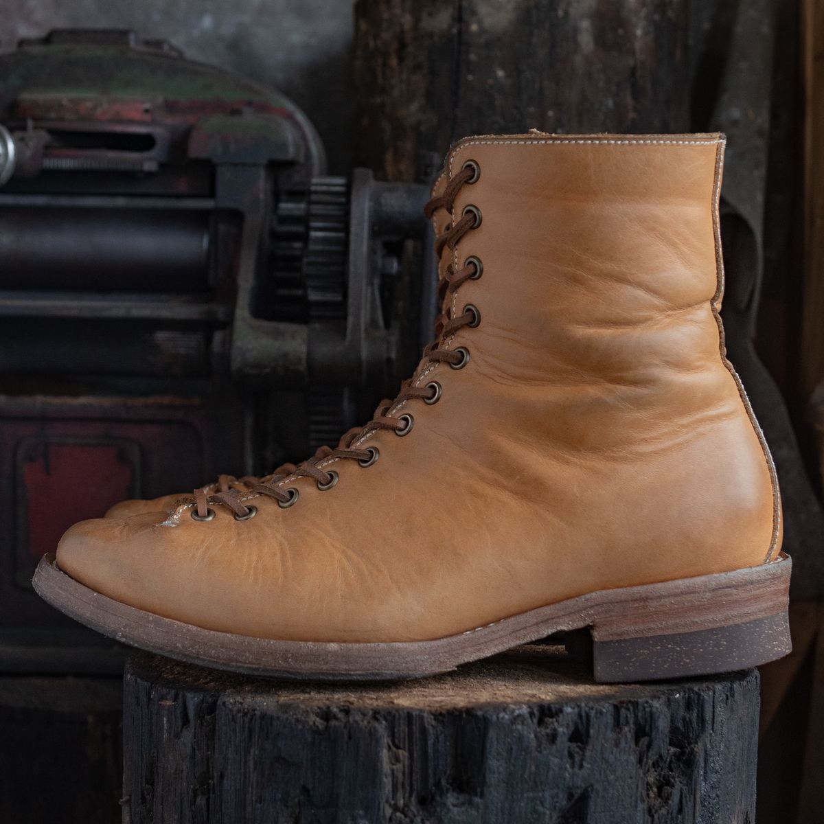 Photo by mjig76 on November 4, 2024 of the Willie's Handmade Boots Monkey Boot in Horween Moc Latigo.