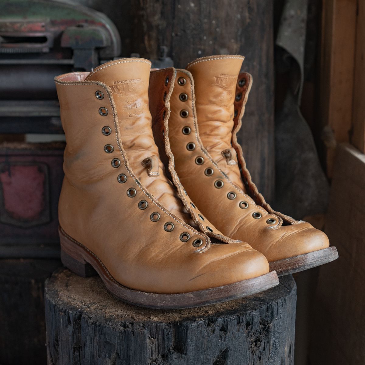 Photo by mjig76 on November 4, 2024 of the Willie's Handmade Boots Monkey Boot in Horween Moc Latigo.