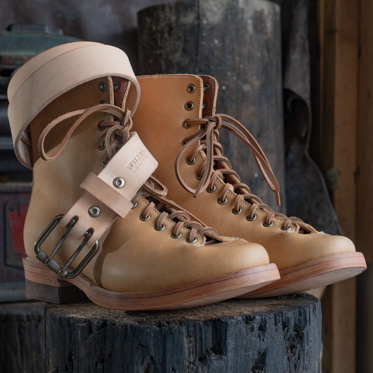Photo by mjig76 on October 2, 2024 of the Willie's Handmade Boots Monkey Boot in Horween Moc Latigo.
