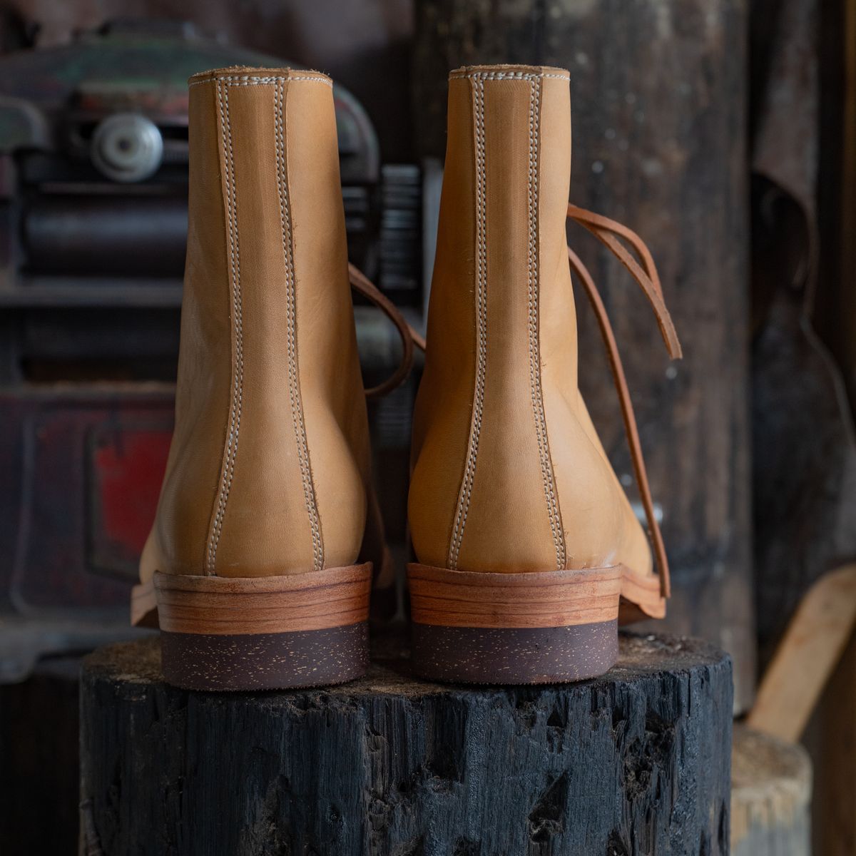 Photo by mjig76 on October 2, 2024 of the Willie's Handmade Boots Monkey Boot in Horween Moc Latigo.