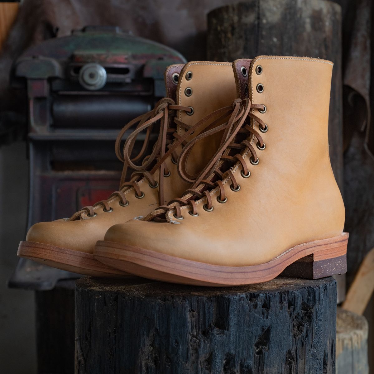 Photo by mjig76 on October 2, 2024 of the Willie's Handmade Boots Monkey Boot in Horween Moc Latigo.