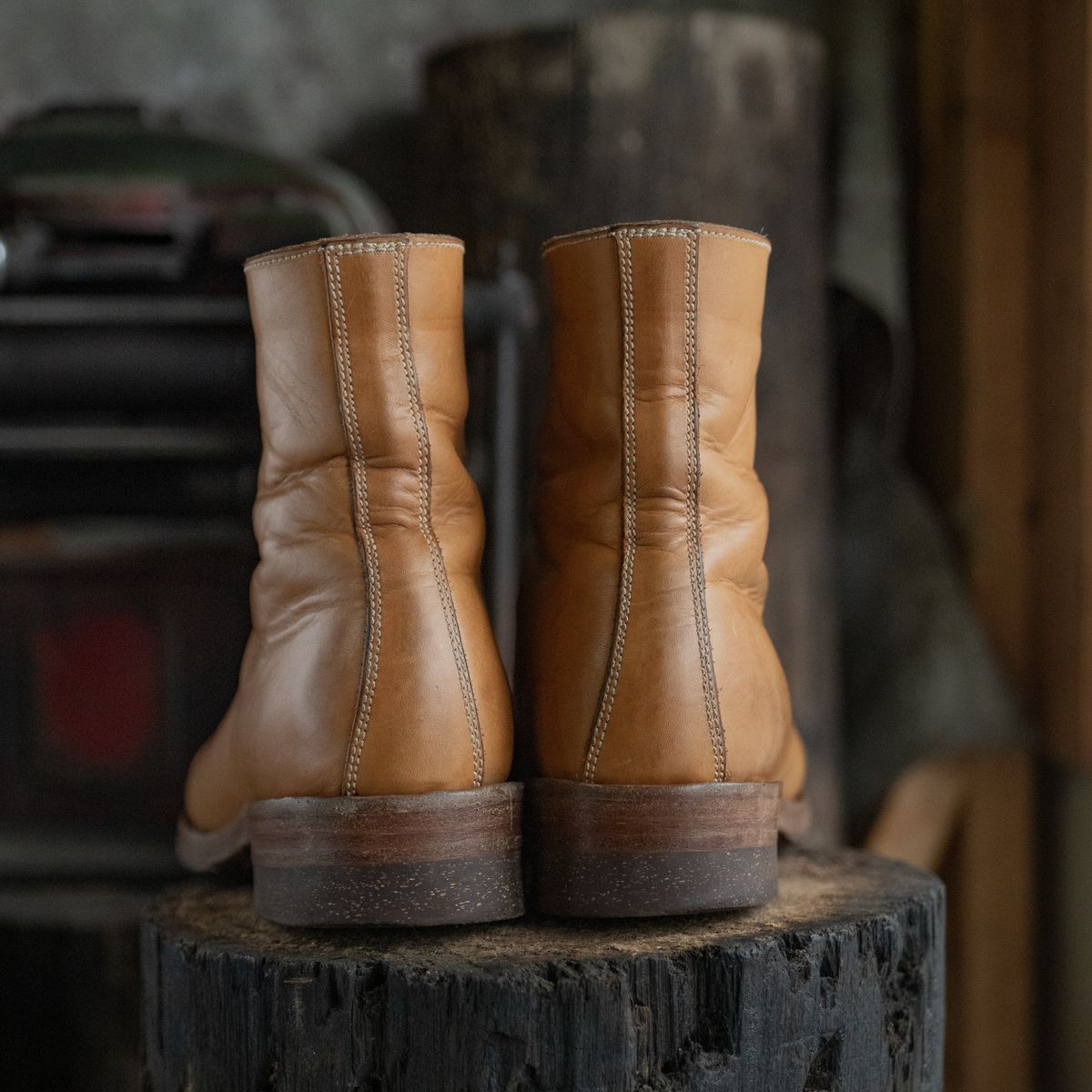 Photo by mjig76 on December 2, 2024 of the Willie's Handmade Boots Monkey Boot in Horween Moc Latigo.