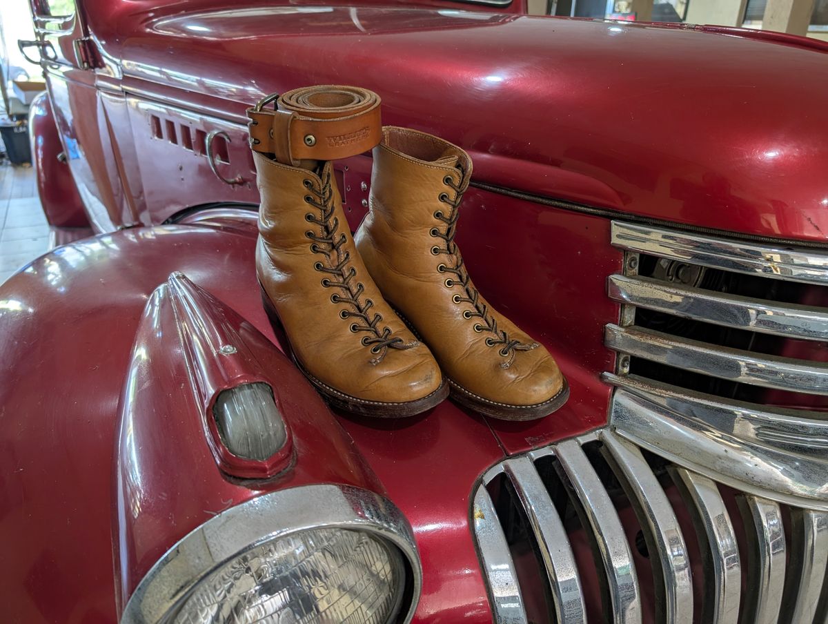 Photo by mjig76 on January 3, 2025 of the Willie's Handmade Boots Monkey Boot in Horween Moc Latigo.