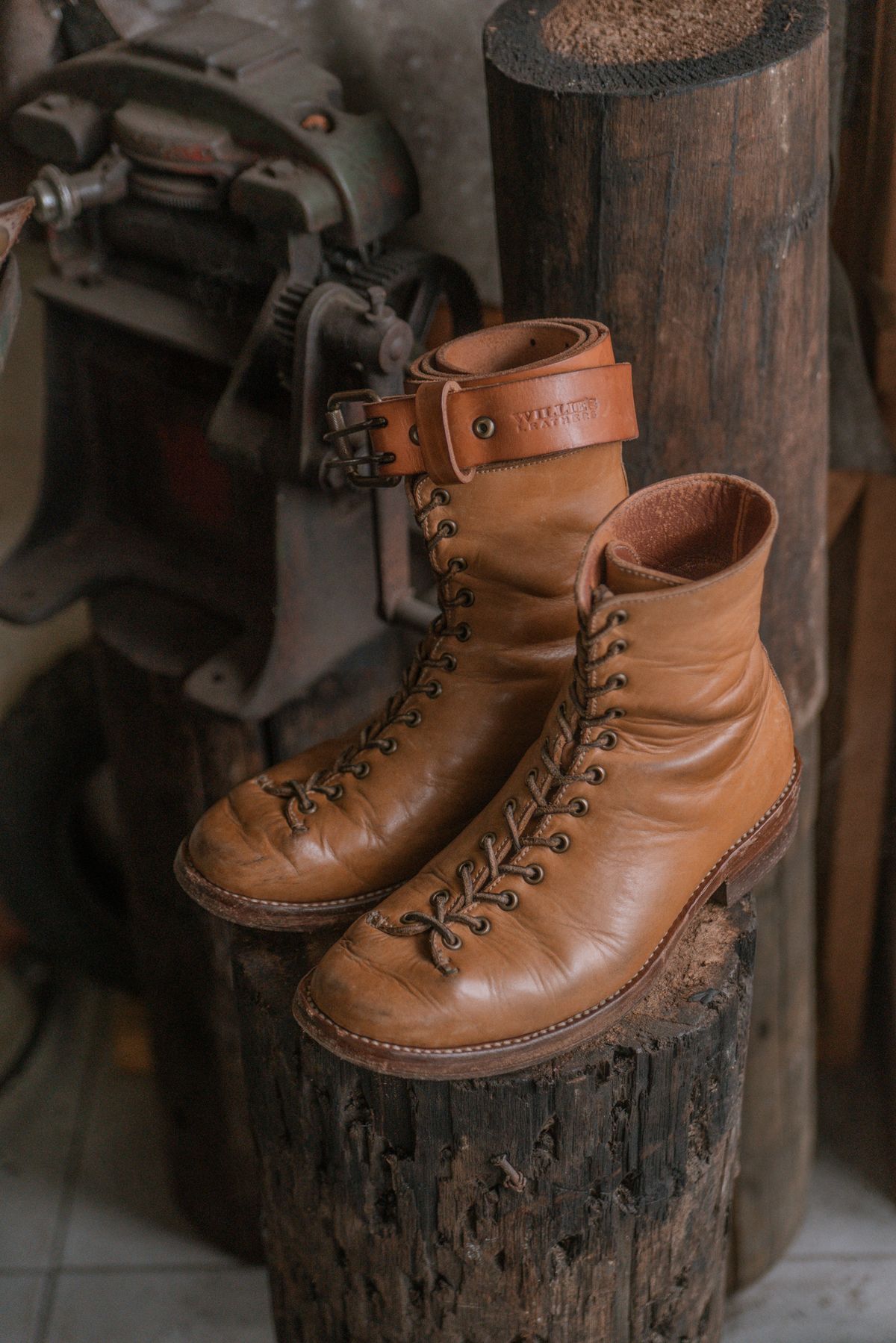 Photo by mjig76 on February 4, 2025 of the Willie's Handmade Boots Monkey Boot in Horween Moc Latigo.