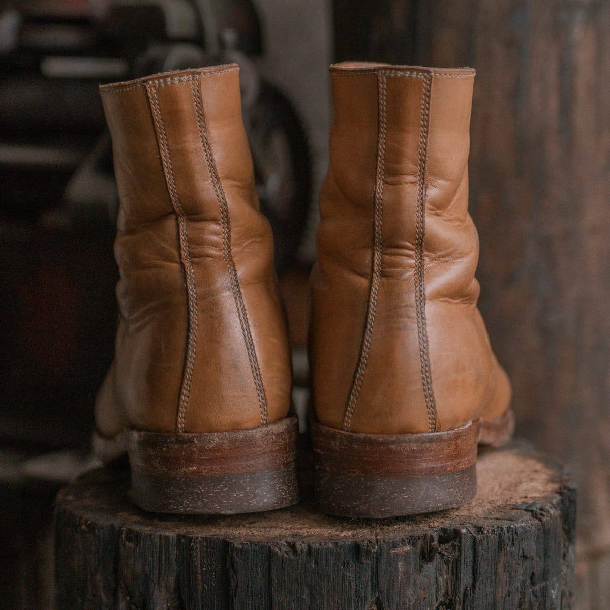 Photo by mjig76 on February 4, 2025 of the Willie's Handmade Boots Monkey Boot in Horween Moc Latigo.