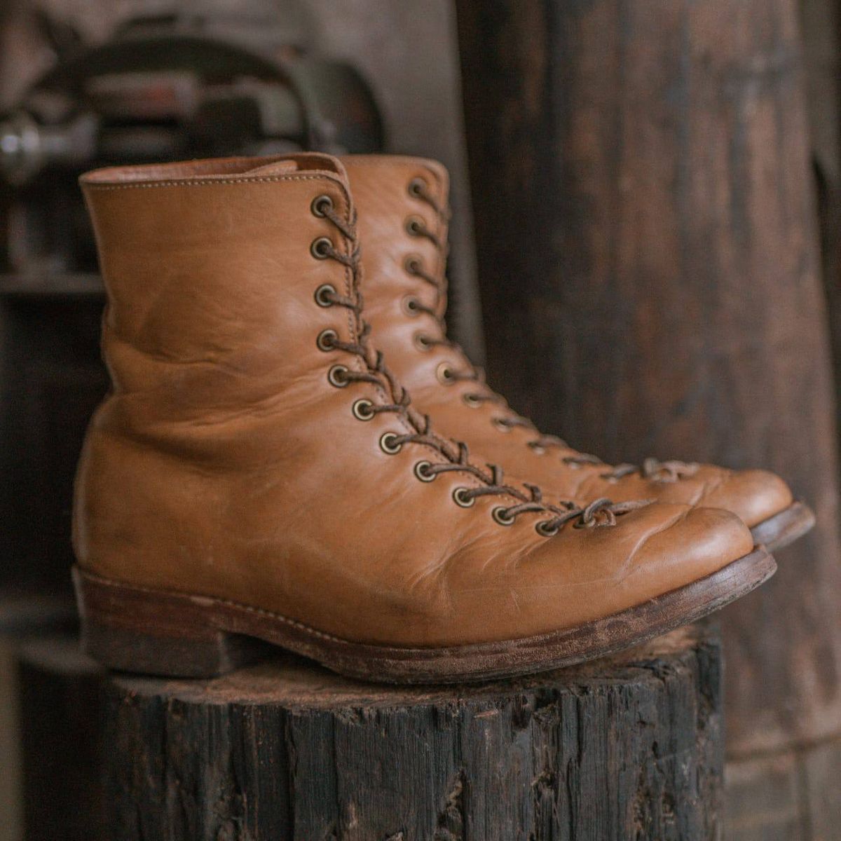 Photo by mjig76 on February 4, 2025 of the Willie's Handmade Boots Monkey Boot in Horween Moc Latigo.