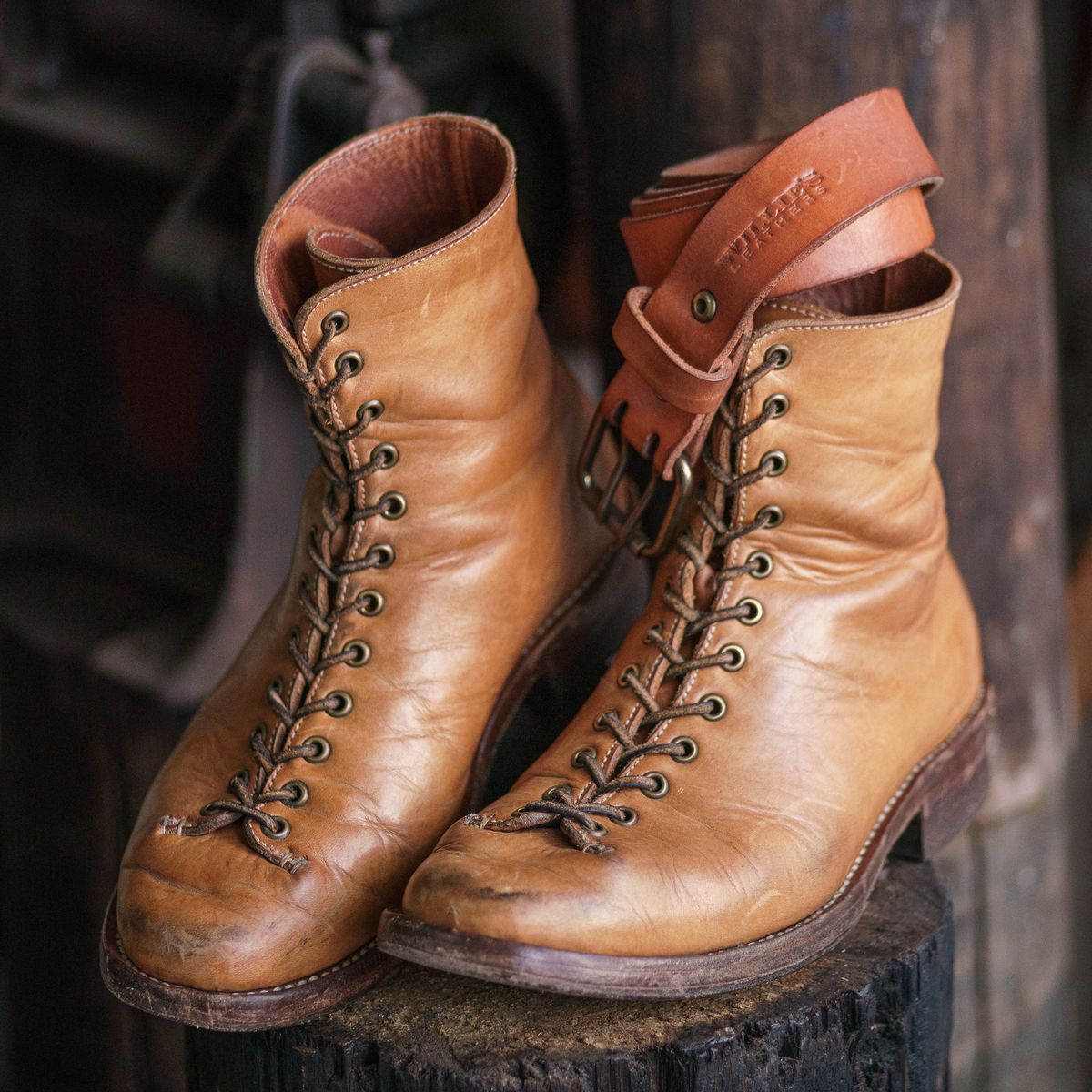 Photo by mjig76 on March 4, 2025 of the Willie's Handmade Boots Monkey Boot in Horween Moc Latigo.