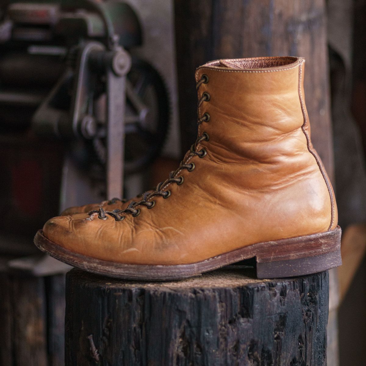 Photo by mjig76 on March 4, 2025 of the Willie's Handmade Boots Monkey Boot in Horween Moc Latigo.