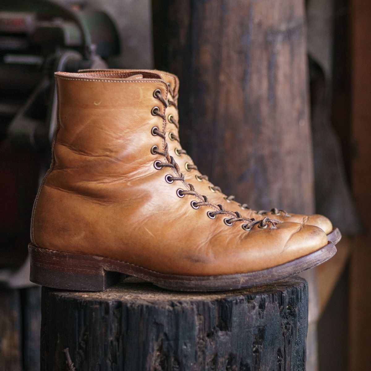 Photo by mjig76 on March 4, 2025 of the Willie's Handmade Boots Monkey Boot in Horween Moc Latigo.