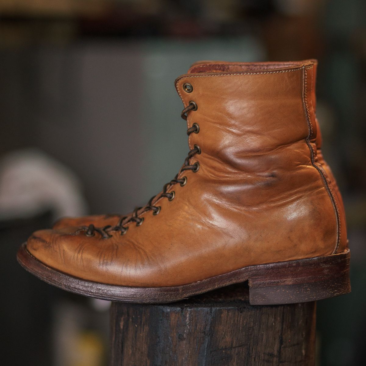Photo by mjig76 on April 4, 2025 of the Willie's Handmade Boots Monkey Boot in Horween Moc Latigo.