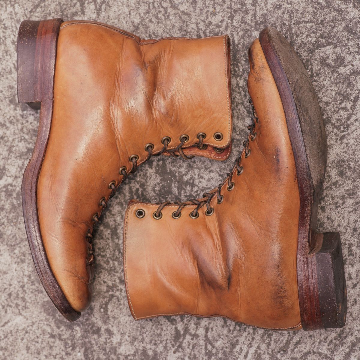 Photo by mjig76 on April 4, 2025 of the Willie's Handmade Boots Monkey Boot in Horween Moc Latigo.