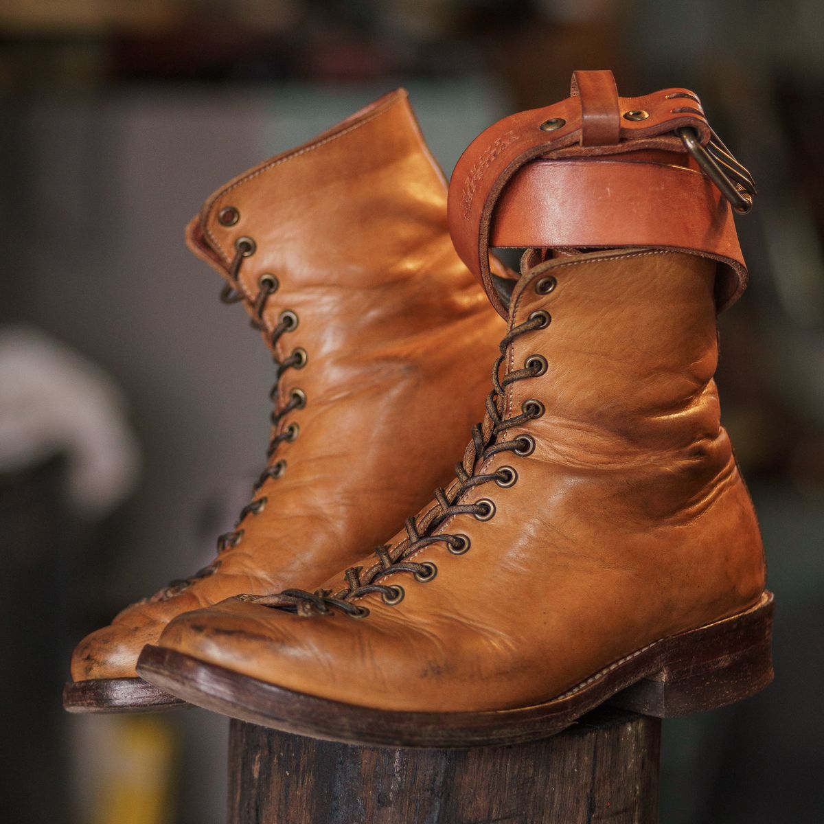 Photo by mjig76 on April 4, 2025 of the Willie's Handmade Boots Monkey Boot in Horween Moc Latigo.
