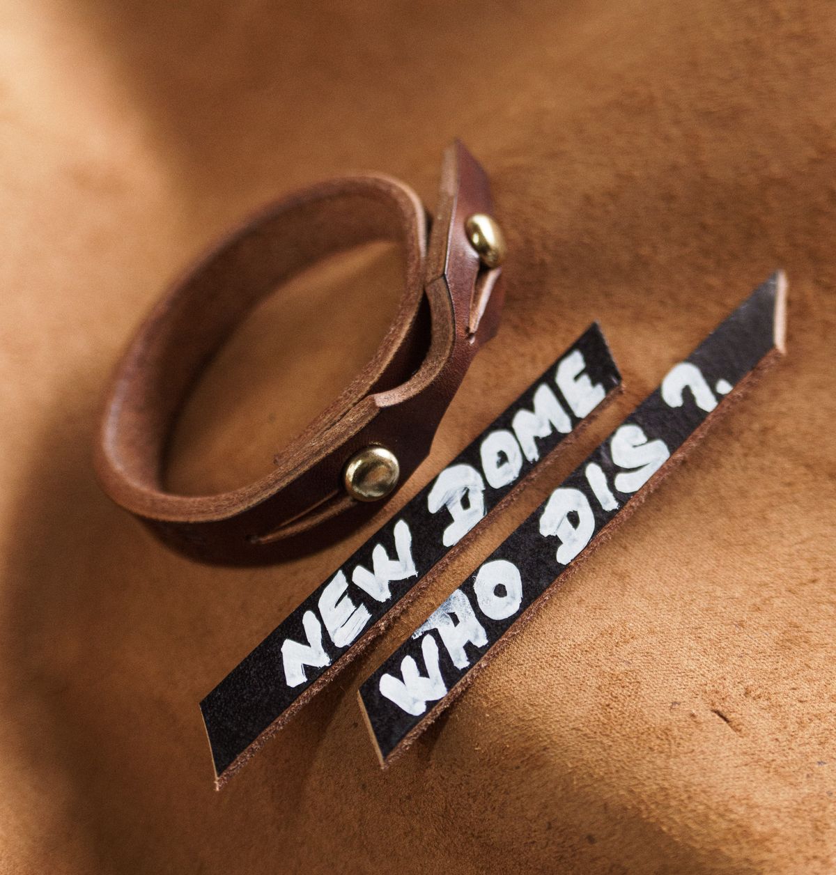 Photo by mjig76 on October 1, 2025 of the Willie's Handmade Boots Amiguito Wrist Cuff in Unknown Natural Veg Tan.
