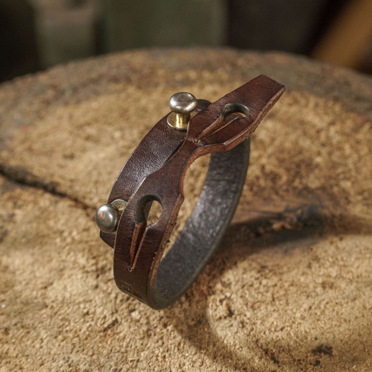 Photo by mjig76 on December 1, 2025 of the Willie's Handmade Boots Amiguito Wrist Cuff in Unknown Natural Veg Tan.