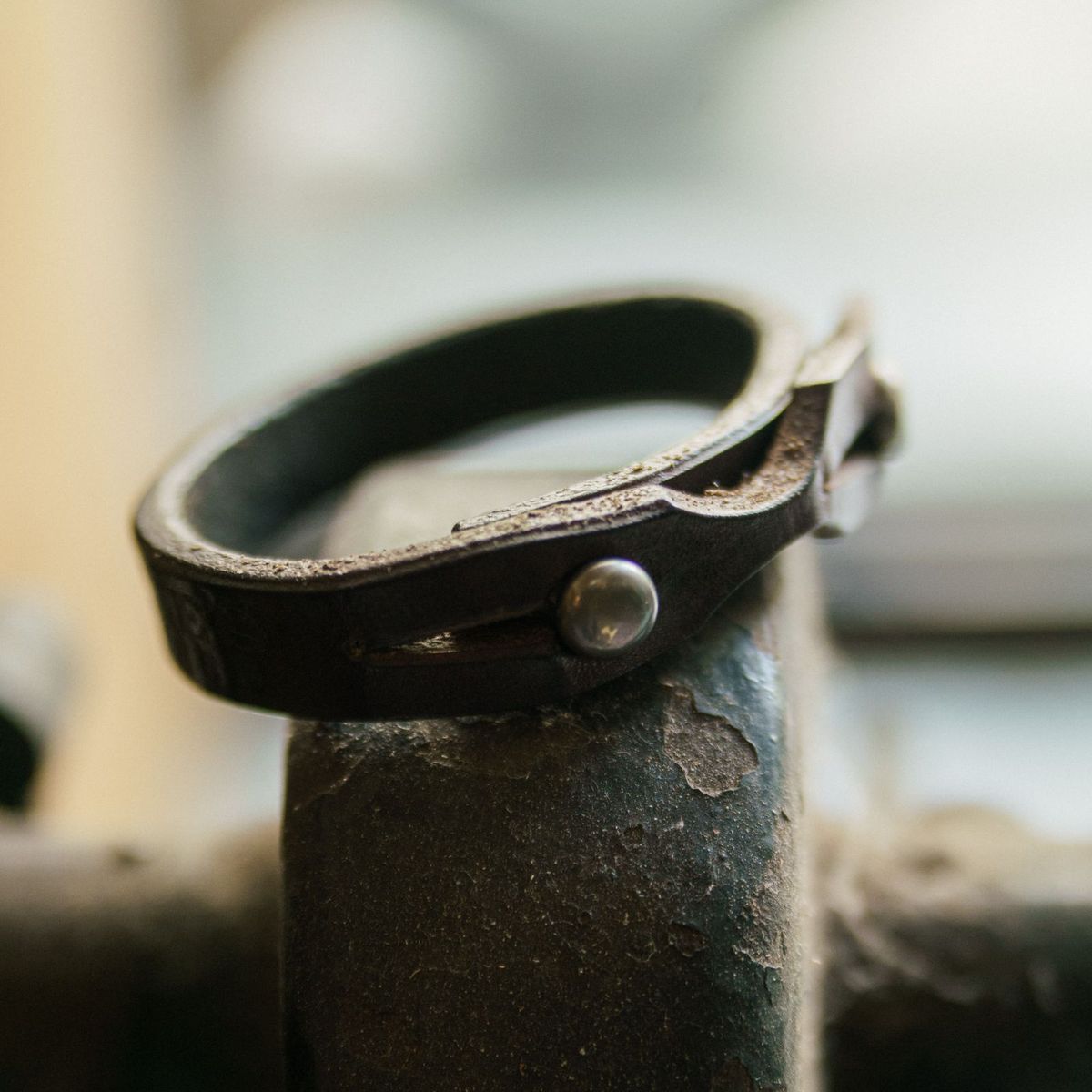 Photo by mjig76 on March 3, 2026 of the Willie's Handmade Boots Amiguito Wrist Cuff in Unknown Natural Veg Tan.