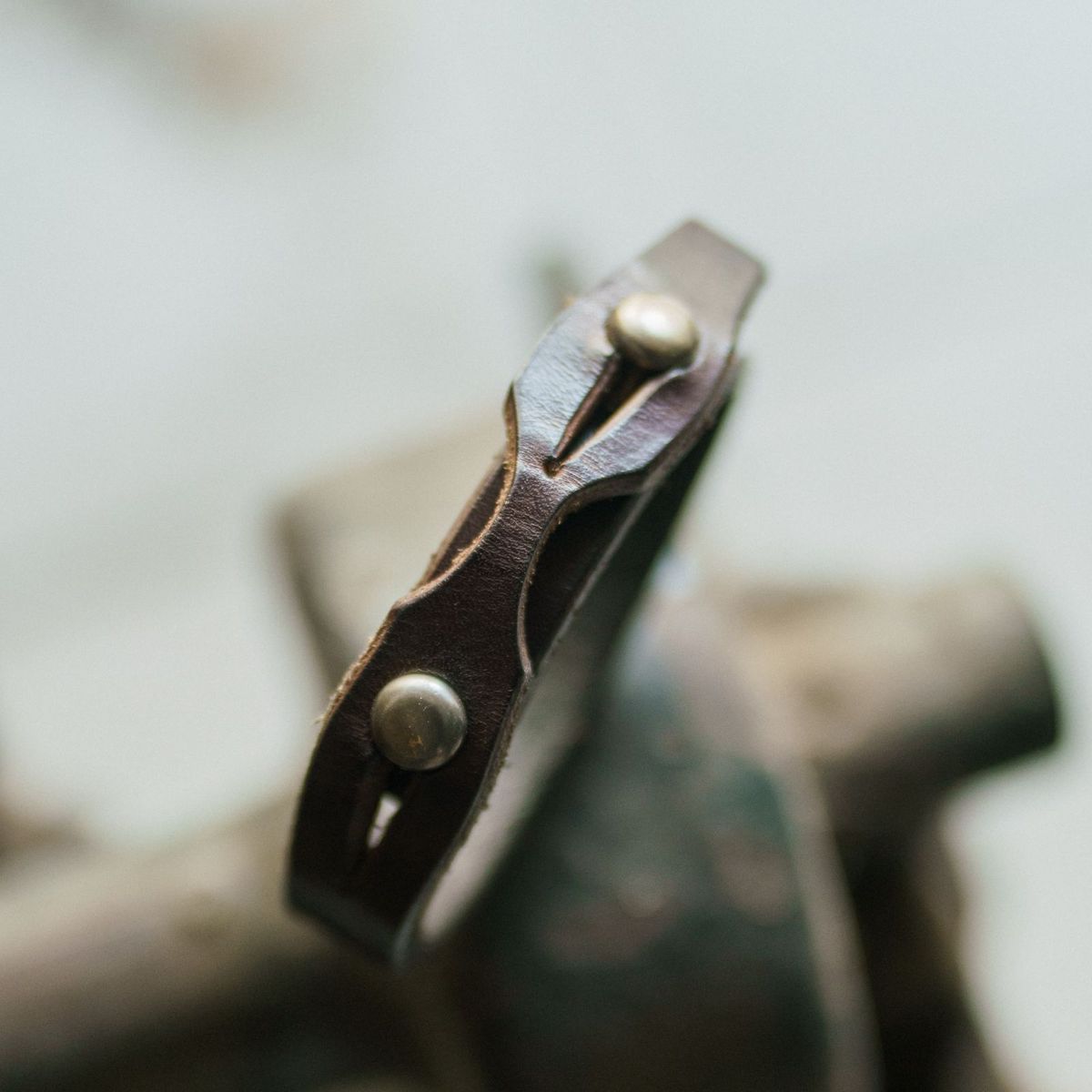 Photo by mjig76 on March 3, 2026 of the Willie's Handmade Boots Amiguito Wrist Cuff in Unknown Natural Veg Tan.