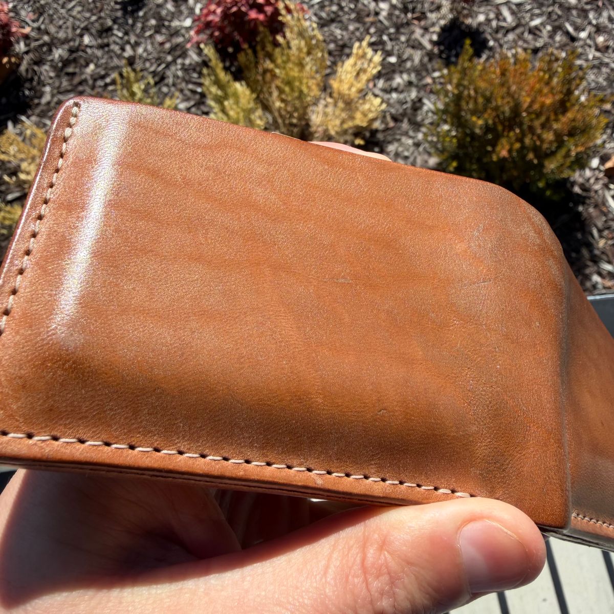 Photo by thatguy92 on February 5, 2026 of the Ashland Leather Mini Fox in Horween Pit Tanned Natural Horsebutt.