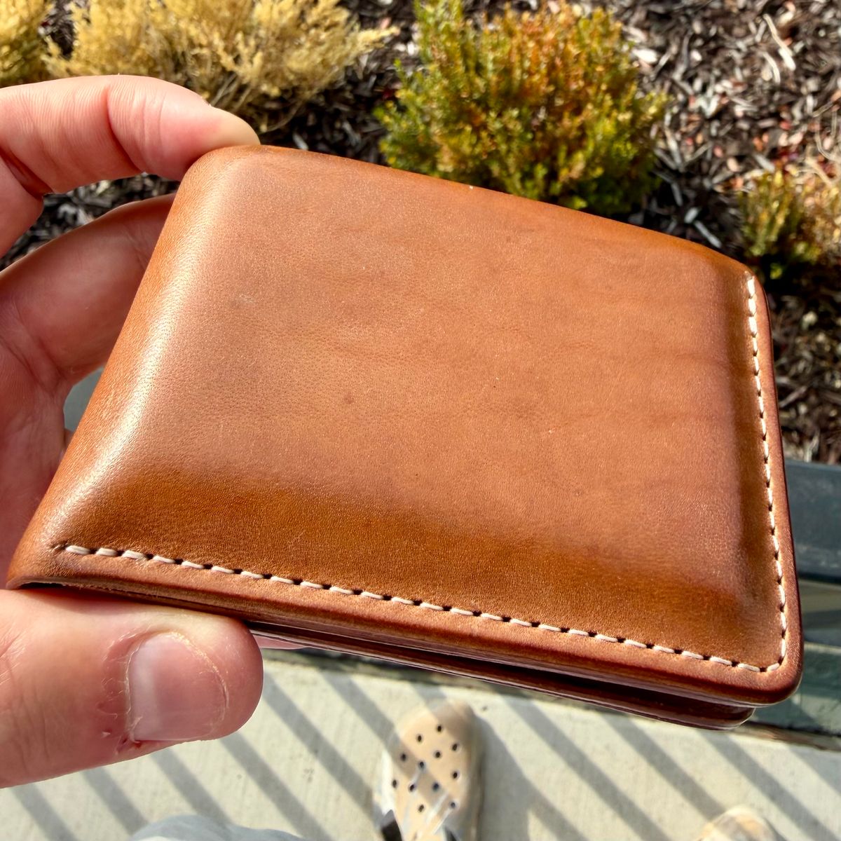 Photo by thatguy92 on March 3, 2026 of the Ashland Leather Mini Fox in Horween Pit Tanned Natural Horsebutt.