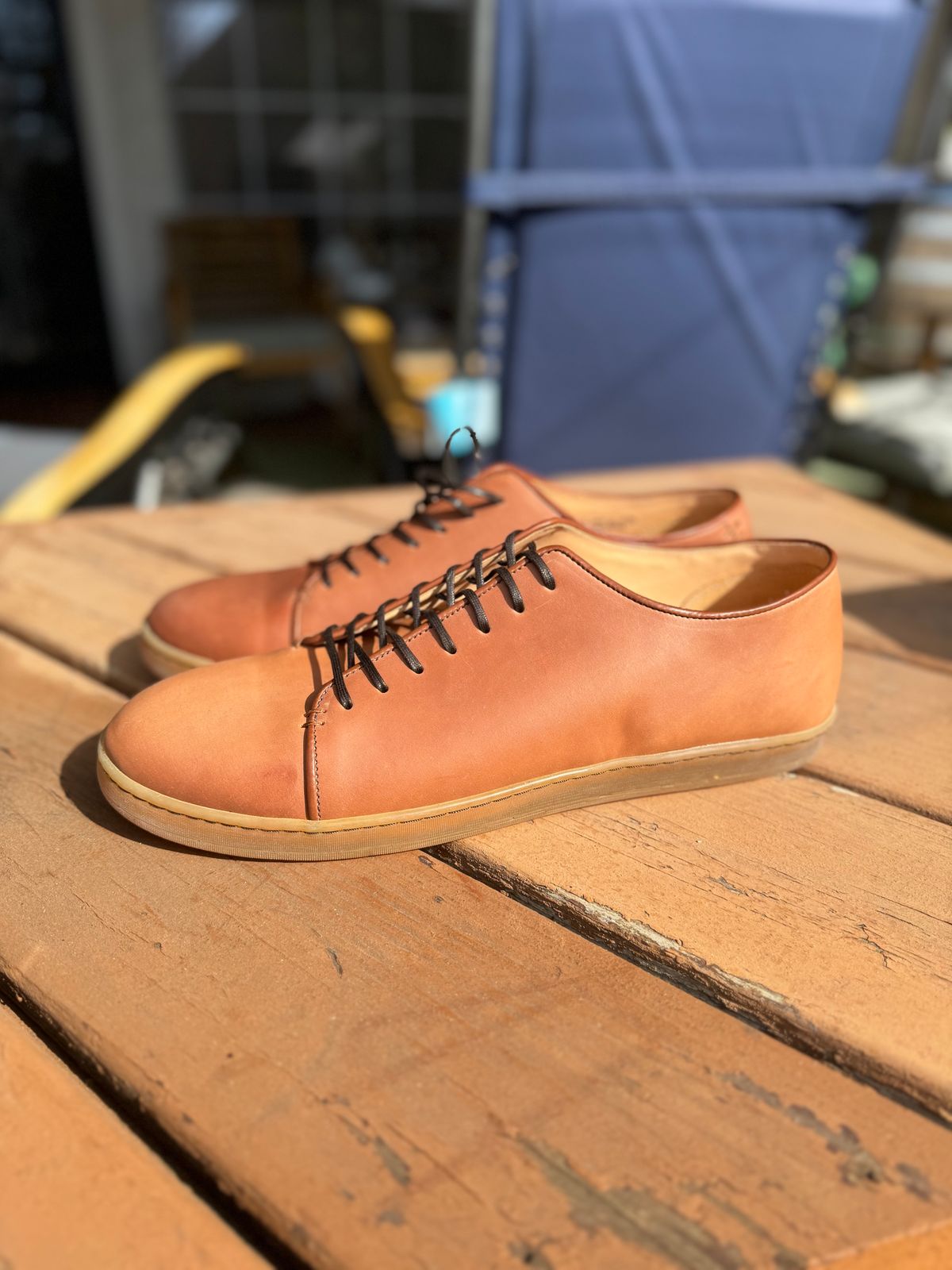 Photo by thatguy92 on February 26, 2024 of the Crown Northampton Harlestone in Horween Unglazed Natural Shell Cordovan.