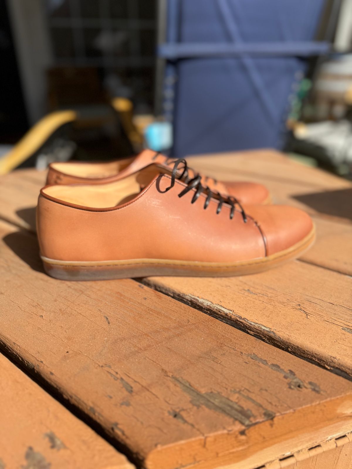 Photo by thatguy92 on February 26, 2024 of the Crown Northampton Harlestone in Horween Unglazed Natural Shell Cordovan.