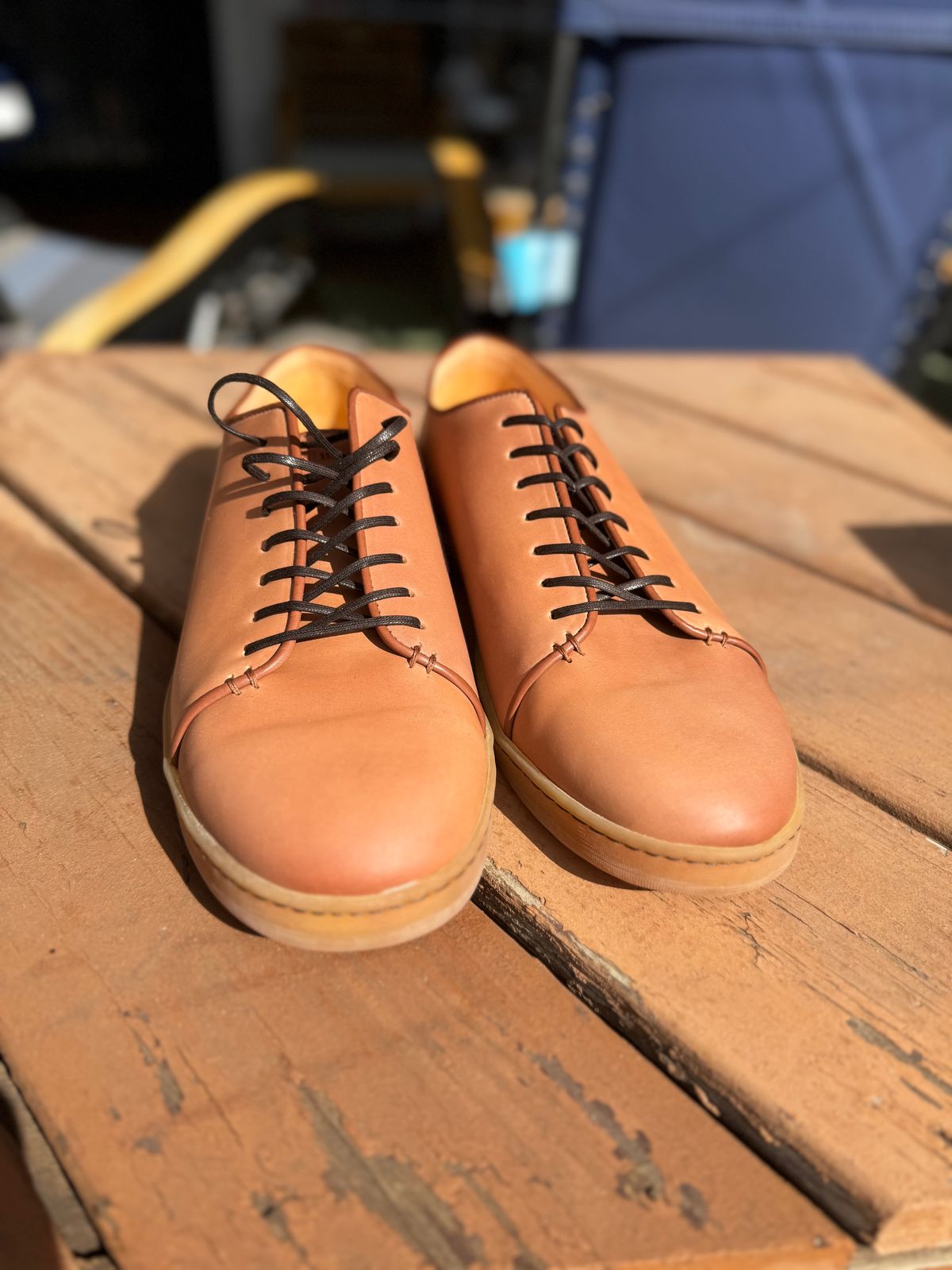 Photo by thatguy92 on February 26, 2024 of the Crown Northampton Harlestone in Horween Unglazed Natural Shell Cordovan.