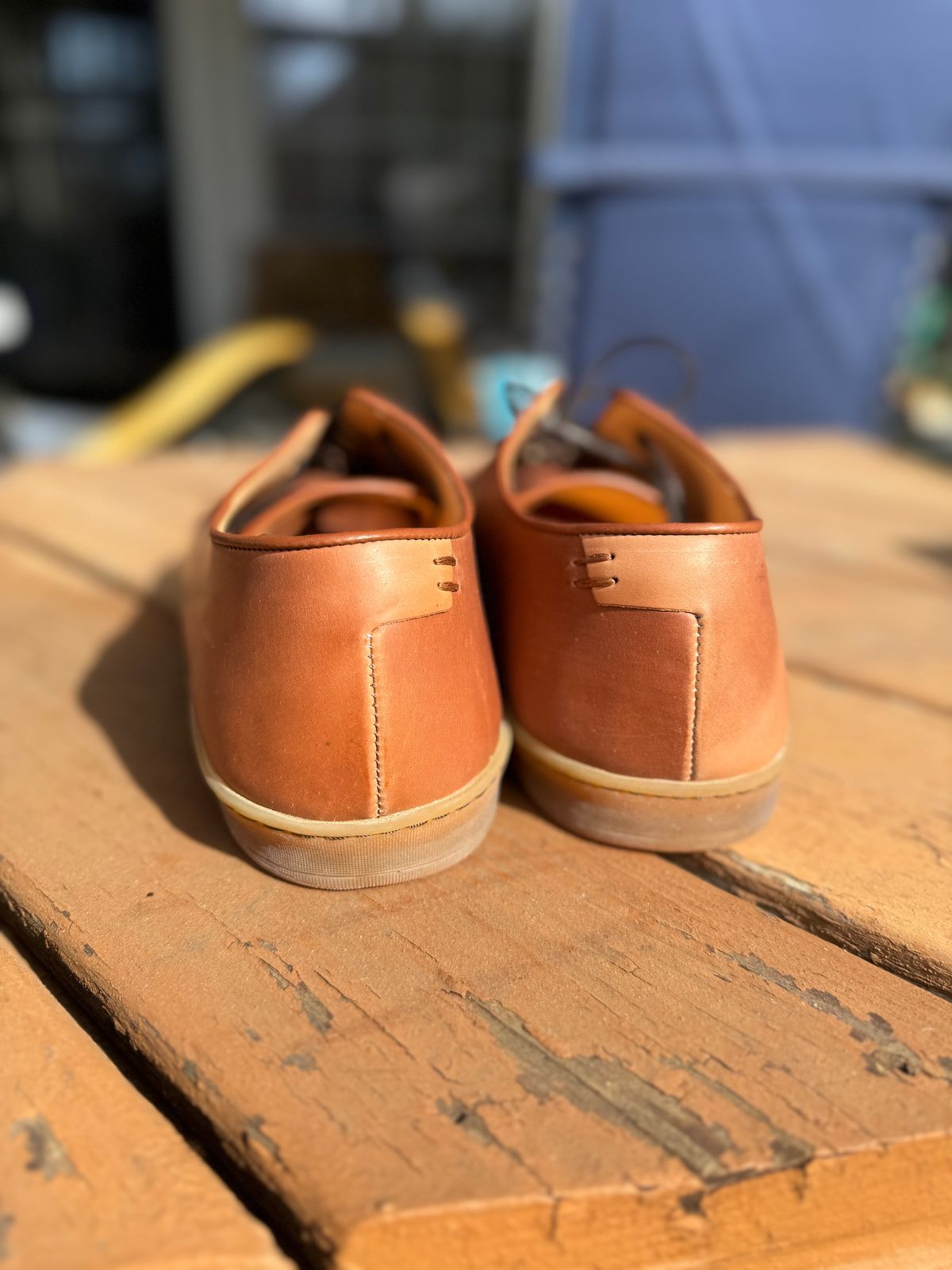 Photo by thatguy92 on February 26, 2024 of the Crown Northampton Harlestone in Horween Unglazed Natural Shell Cordovan.