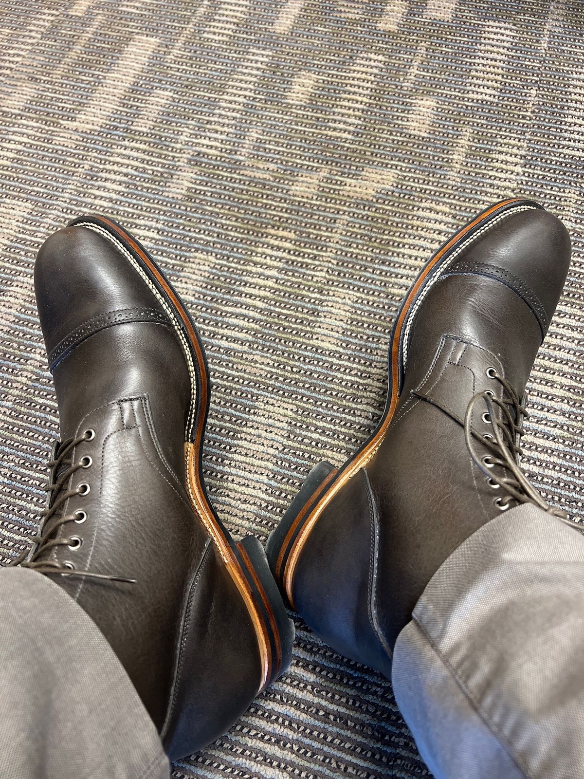 Photo by thatguy92 on January 3, 2023 of the Viberg Service Boot BCT in Unlisted Leather.