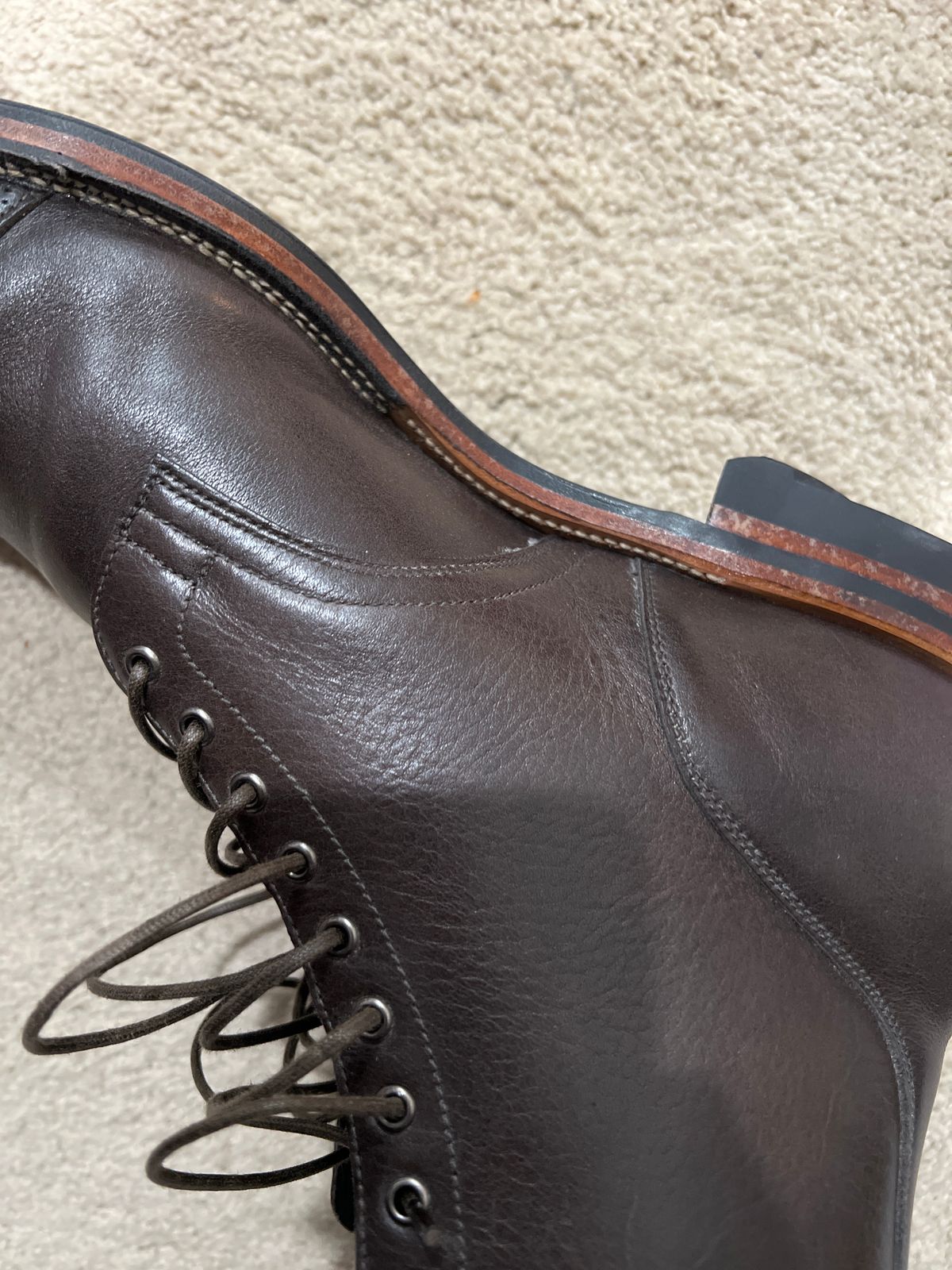 Photo by thatguy92 on May 1, 2023 of the Viberg Service Boot BCT in Unlisted Leather.