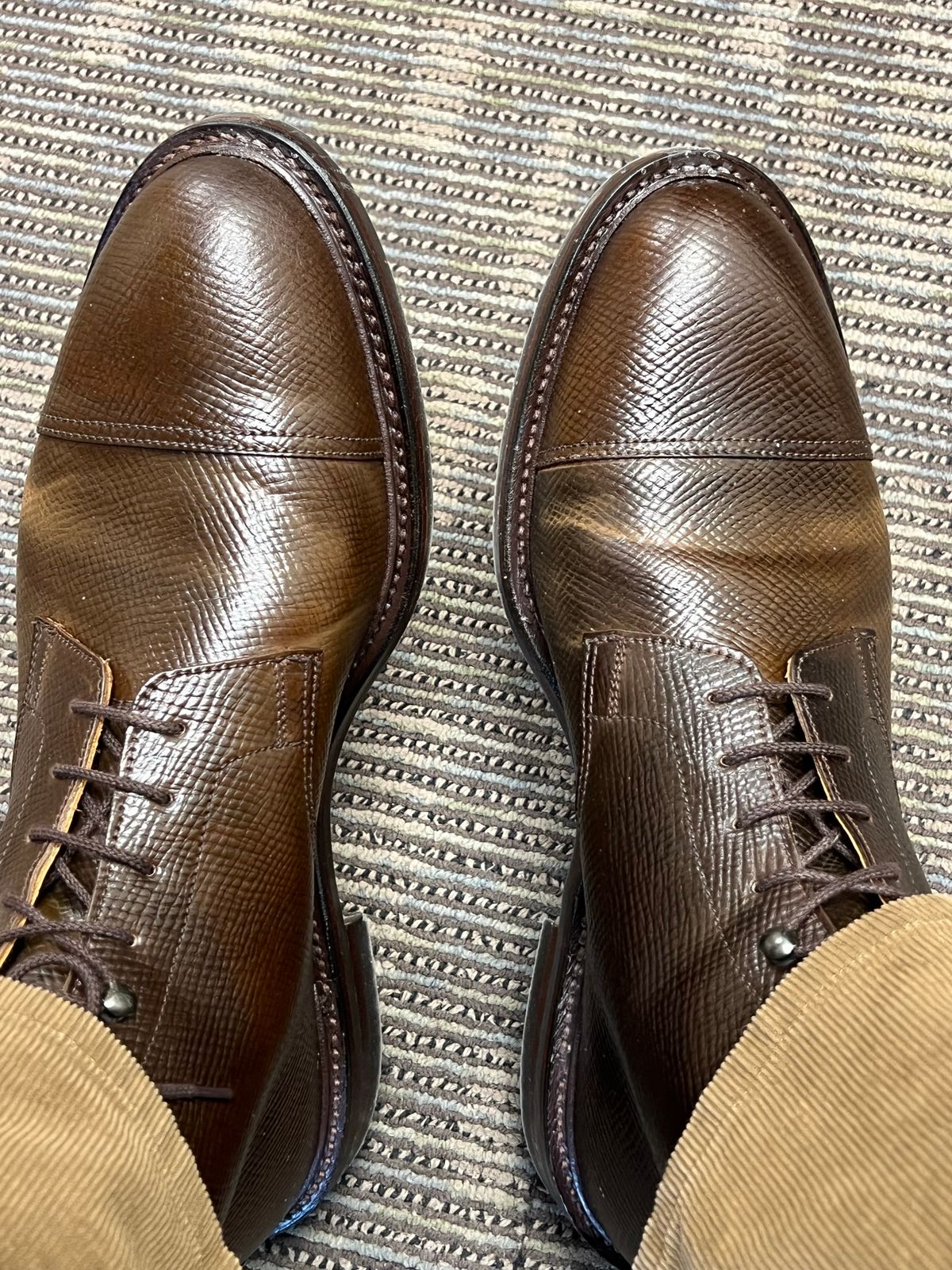 Photo by thatguy92 on May 15, 2023 of the Crockett & Jones Coniston 2 in Horween Hatch Grain Armagnac Shell Cordovan.