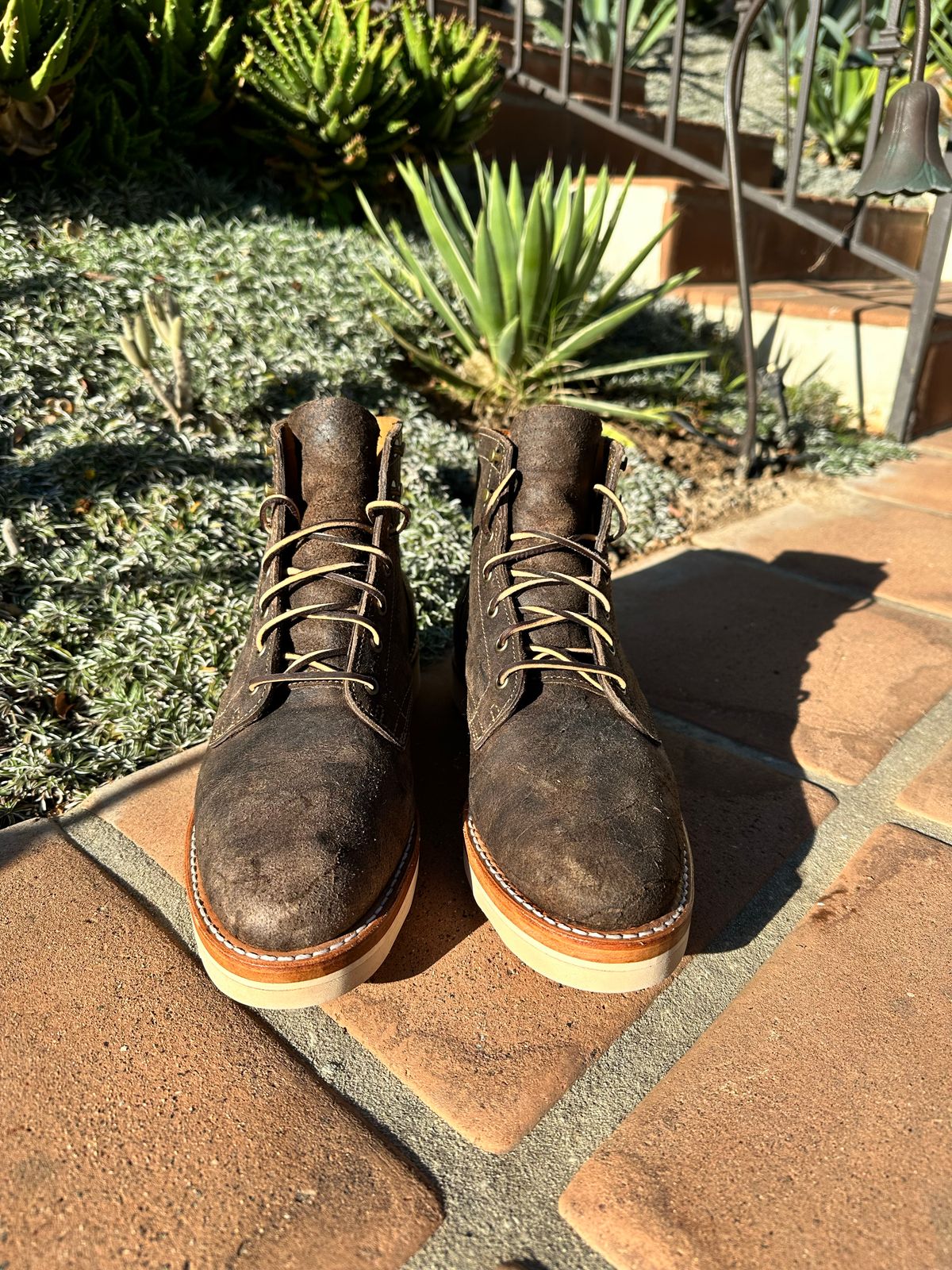 Photo by Flaritage on November 5, 2022 of the Truman Service Boot in Unlisted Leather.