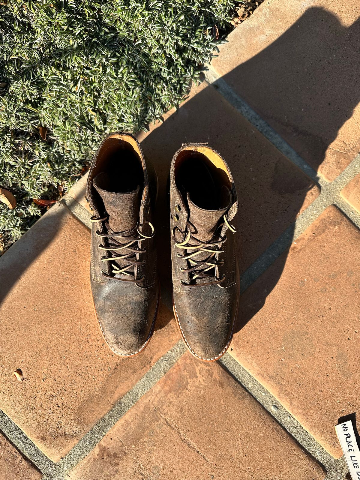 Photo by Flaritage on November 5, 2022 of the Truman Service Boot in Unlisted Leather.