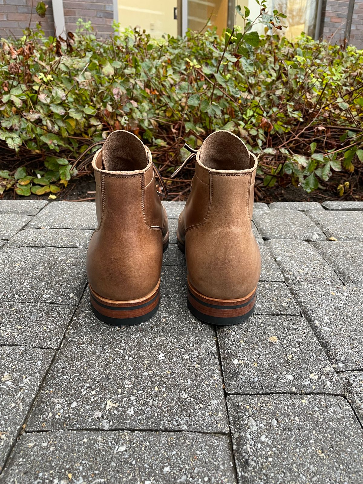 Photo by Ata_Deniz on November 1, 2022 of the Viberg Service Boot in Horween Natural Chromexcel.
