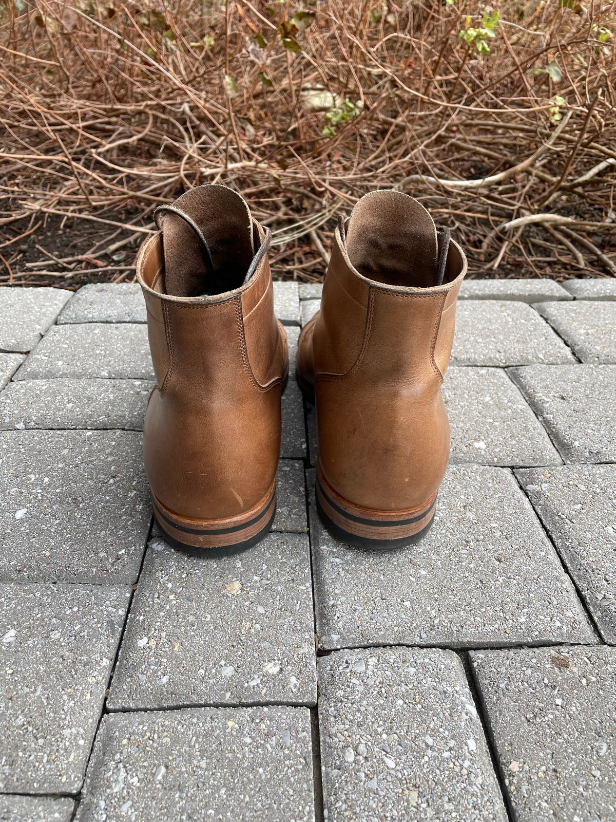Photo by Ata_Deniz on December 4, 2022 of the Viberg Service Boot in Horween Natural Chromexcel.