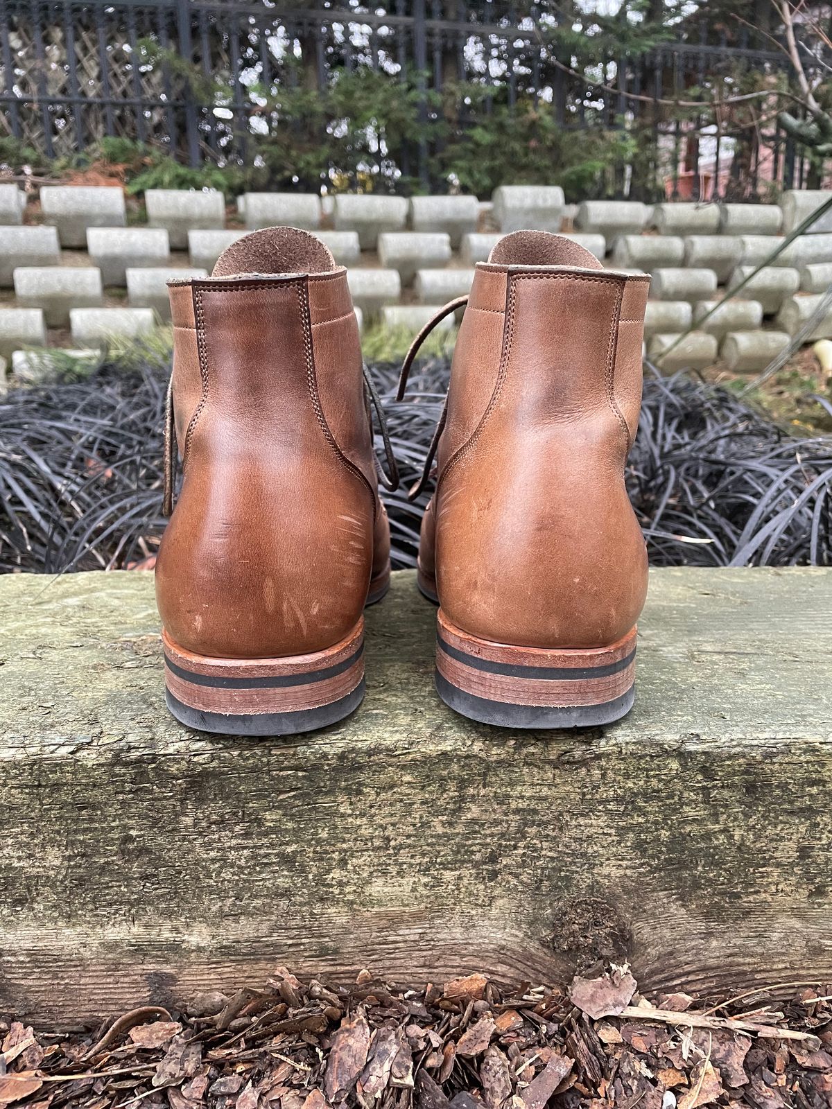 Photo by Ata_Deniz on January 4, 2023 of the Viberg Service Boot in Horween Natural Chromexcel.