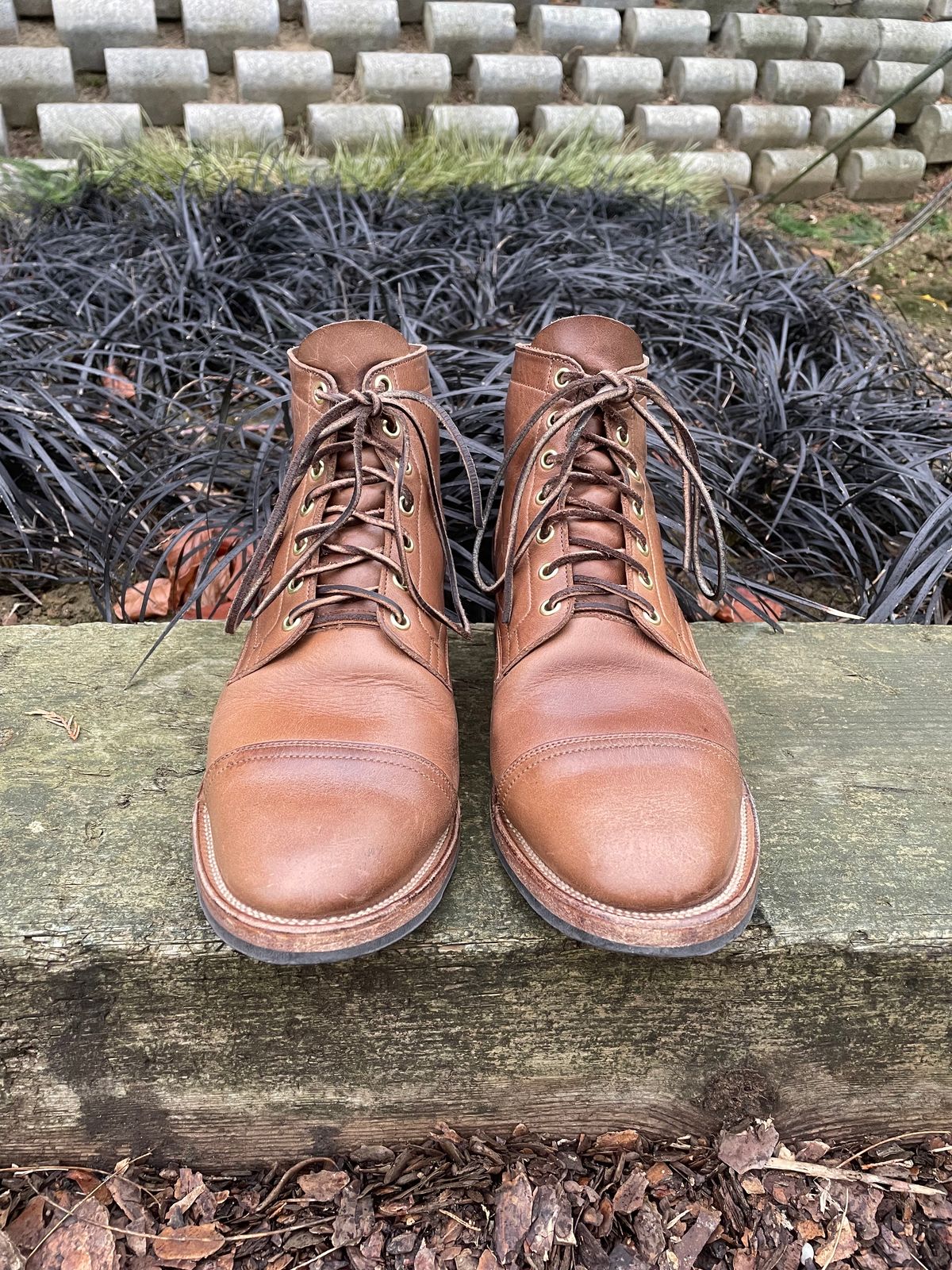 Photo by Ata_Deniz on January 4, 2023 of the Viberg Service Boot in Horween Natural Chromexcel.