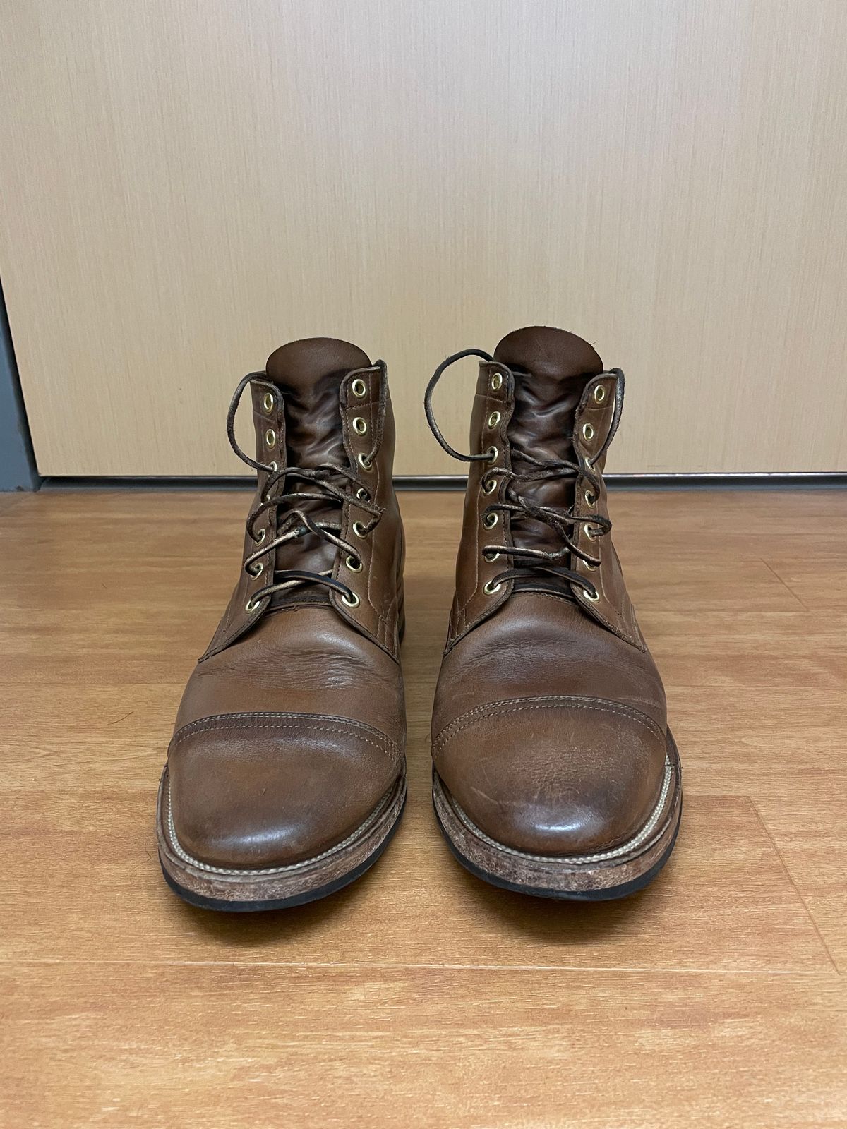 Photo by Ata_Deniz on March 5, 2023 of the Viberg Service Boot in Horween Natural Chromexcel.