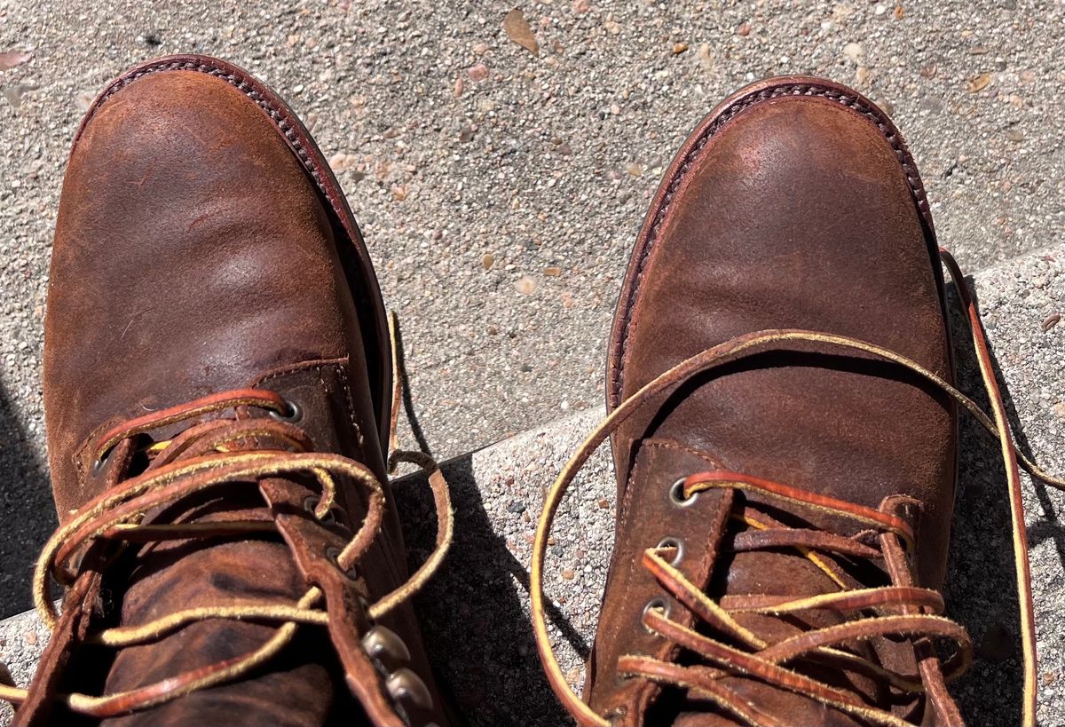 Photo by Alexanderp1 on December 3, 2023 of the Parkhurst The Allen in Rust Waxy.